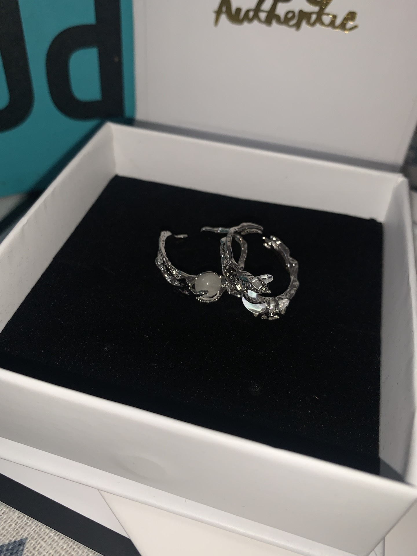 custom review-FUO Серебряное покрытие медные кольца унисекс