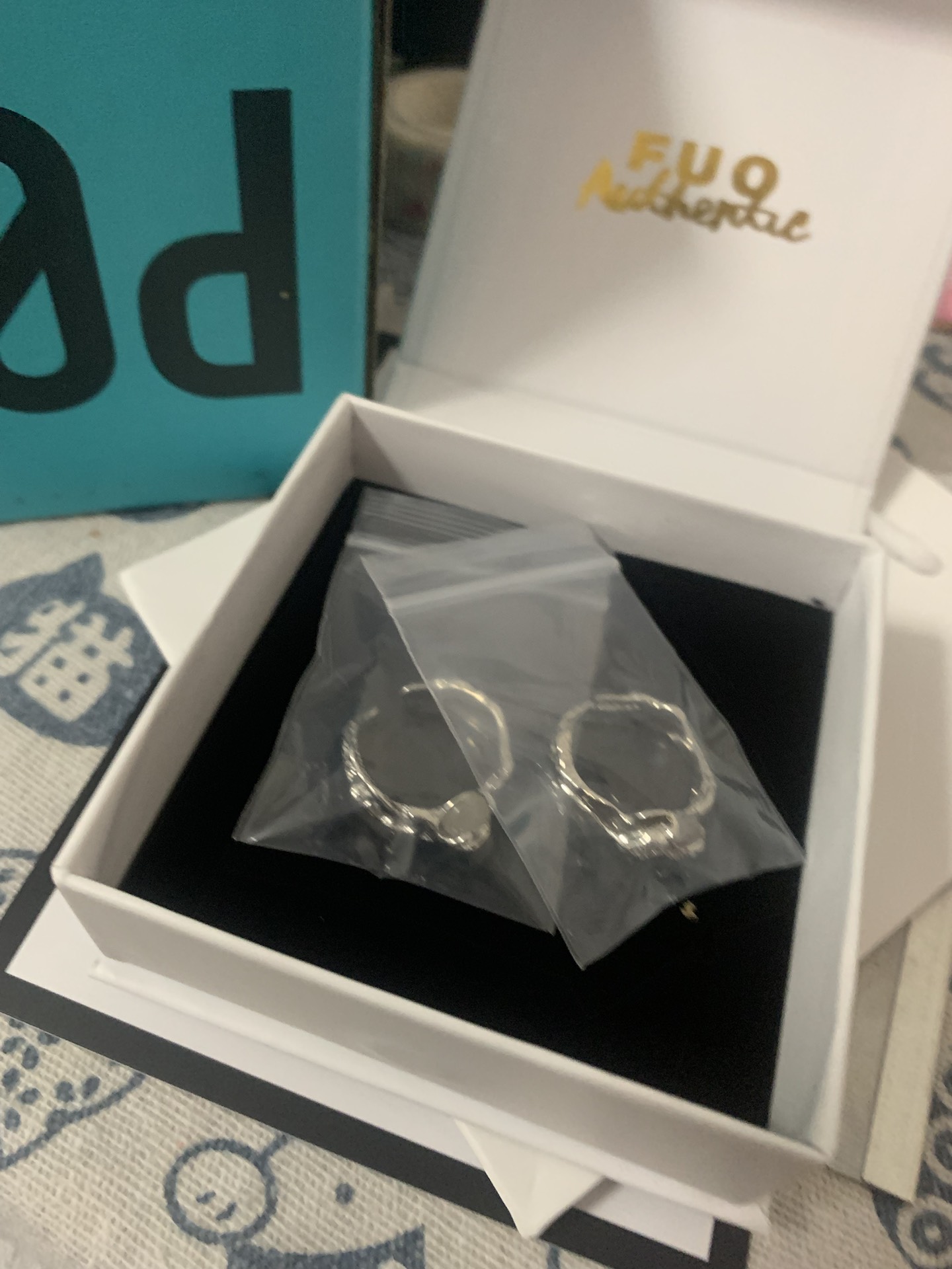 custom review-FUO Серебряное покрытие медные кольца унисекс