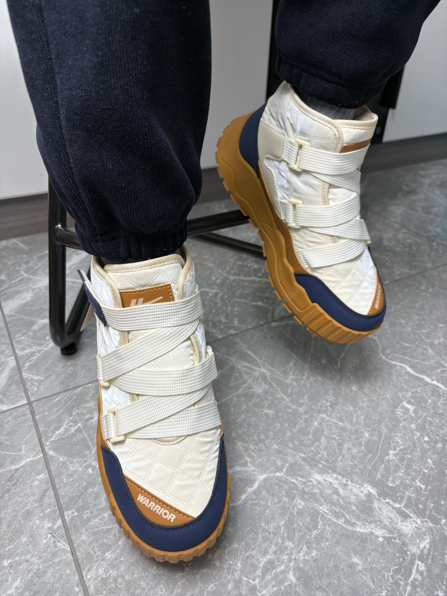 custom review-Warrior Теплоизоляционные Аbrasion-Resistant Slip-Resistant Короткие Сноубутсы Мужские Бежевый Темно-Синий Хаки