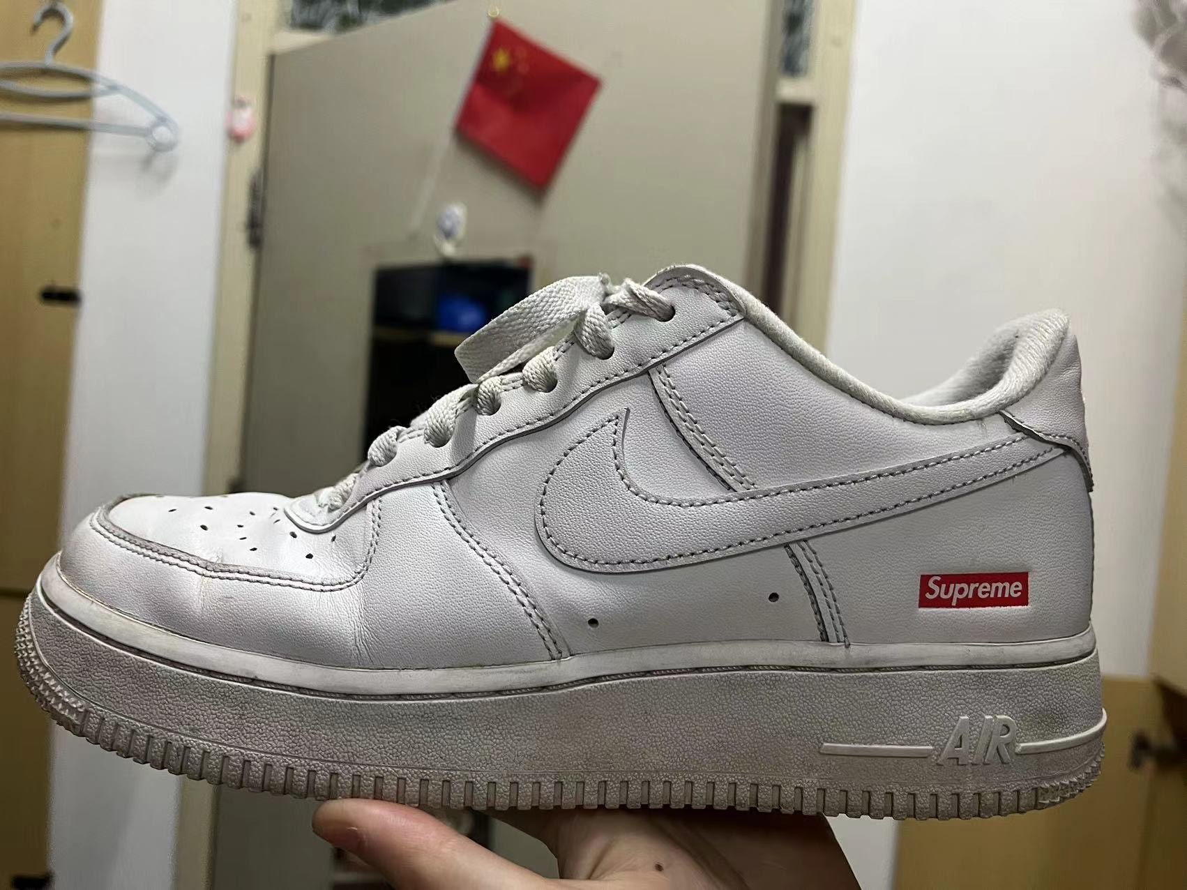custom review-Supreme x Nike Air Force 1 Low 
box logo

