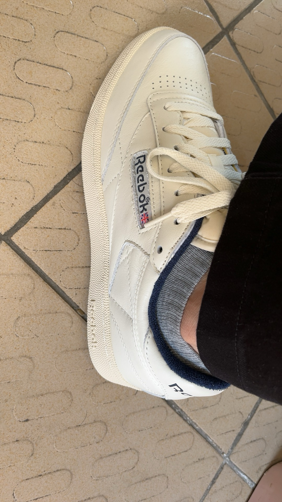 custom review-Reebok CLUB C 85 VINTAGE Устойчивые к истиранию низкие скейтборд-кроссовки унисекс бежевые