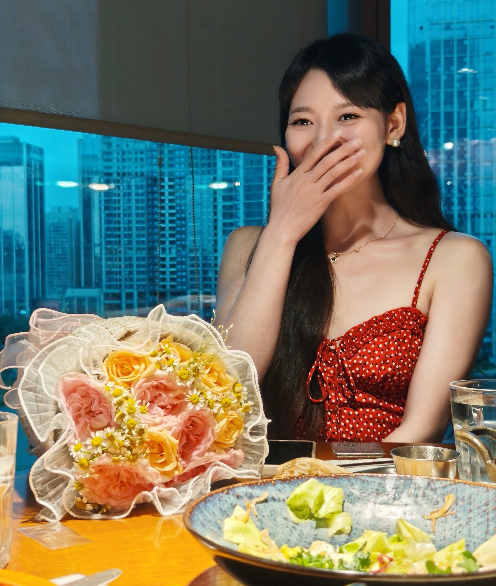 custom review-PRINCESS POLLY Love Birds Мини Платье Слип Платье Женское Красное