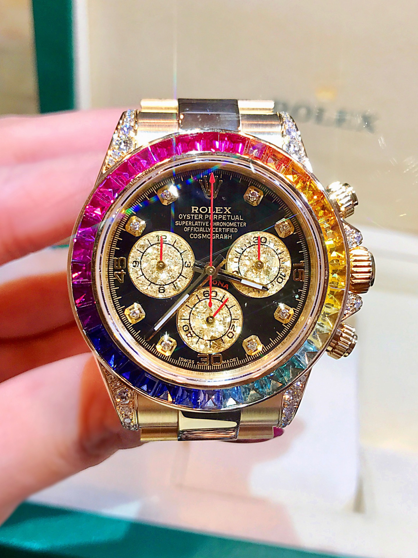 劳力士玫瑰金🌈彩虹迪通拿经典款