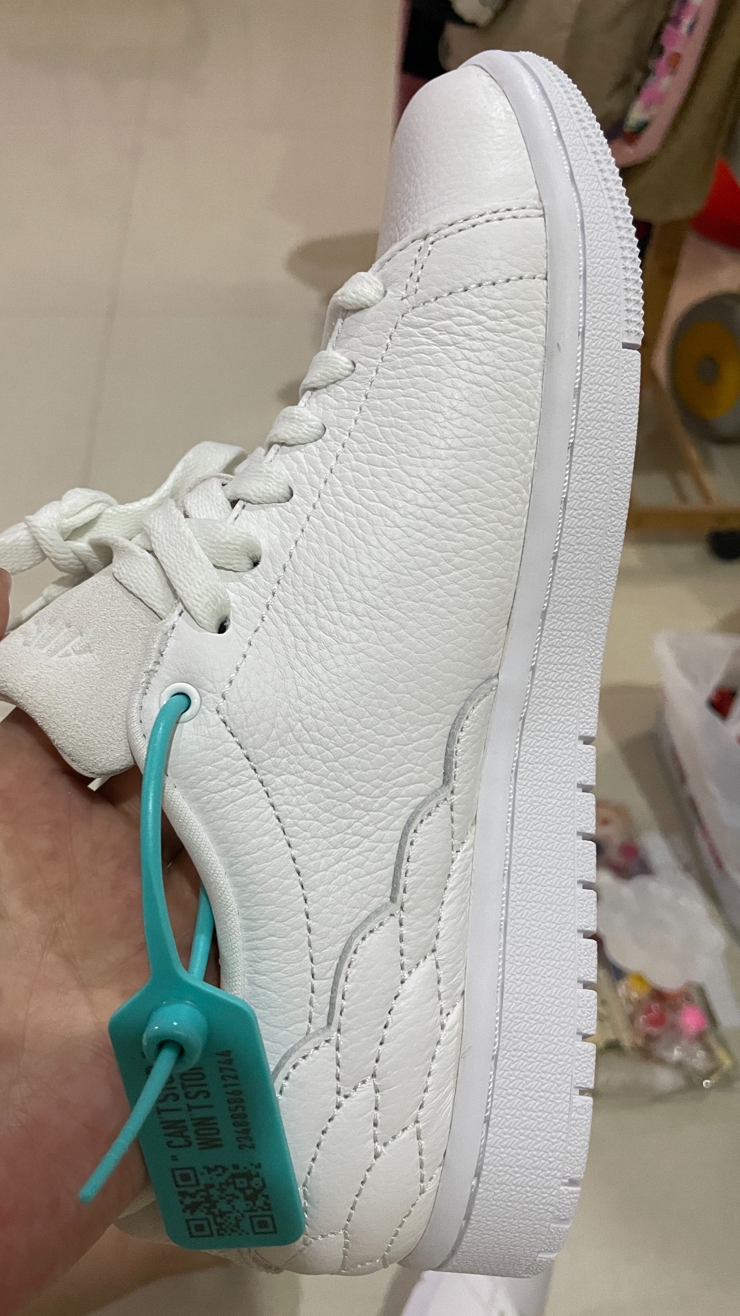 custom review-Jordan Air Jordan 1 Centre Court 'Белый On Белый' Низкий Топ Винтажные Баскетбольные Кроссовки Унисекс Серый Белый