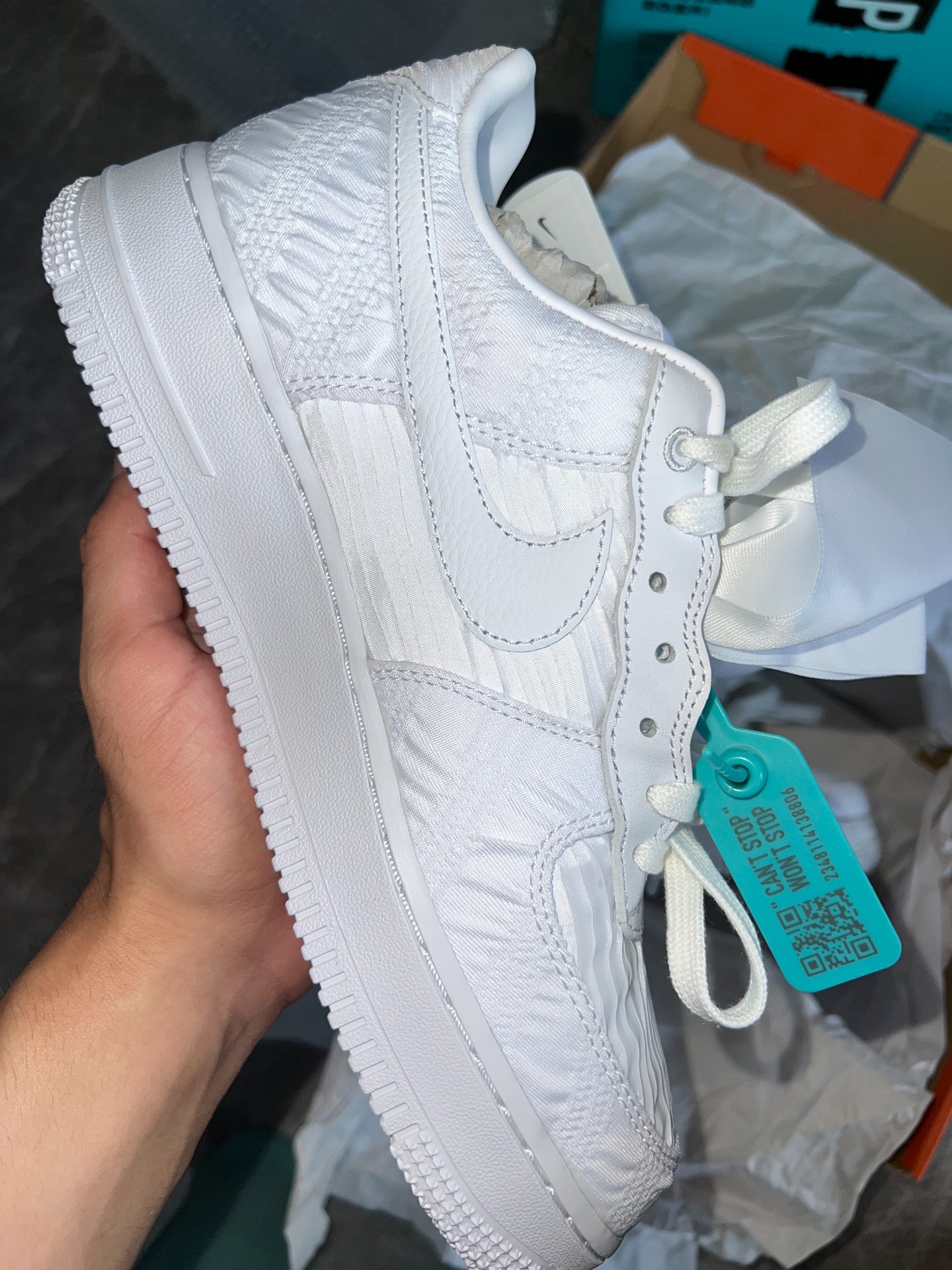 custom review-Nike Air FORCE 1 LX 'Triple White' Низкие Кроссовки для скейтбординга Женские Белые