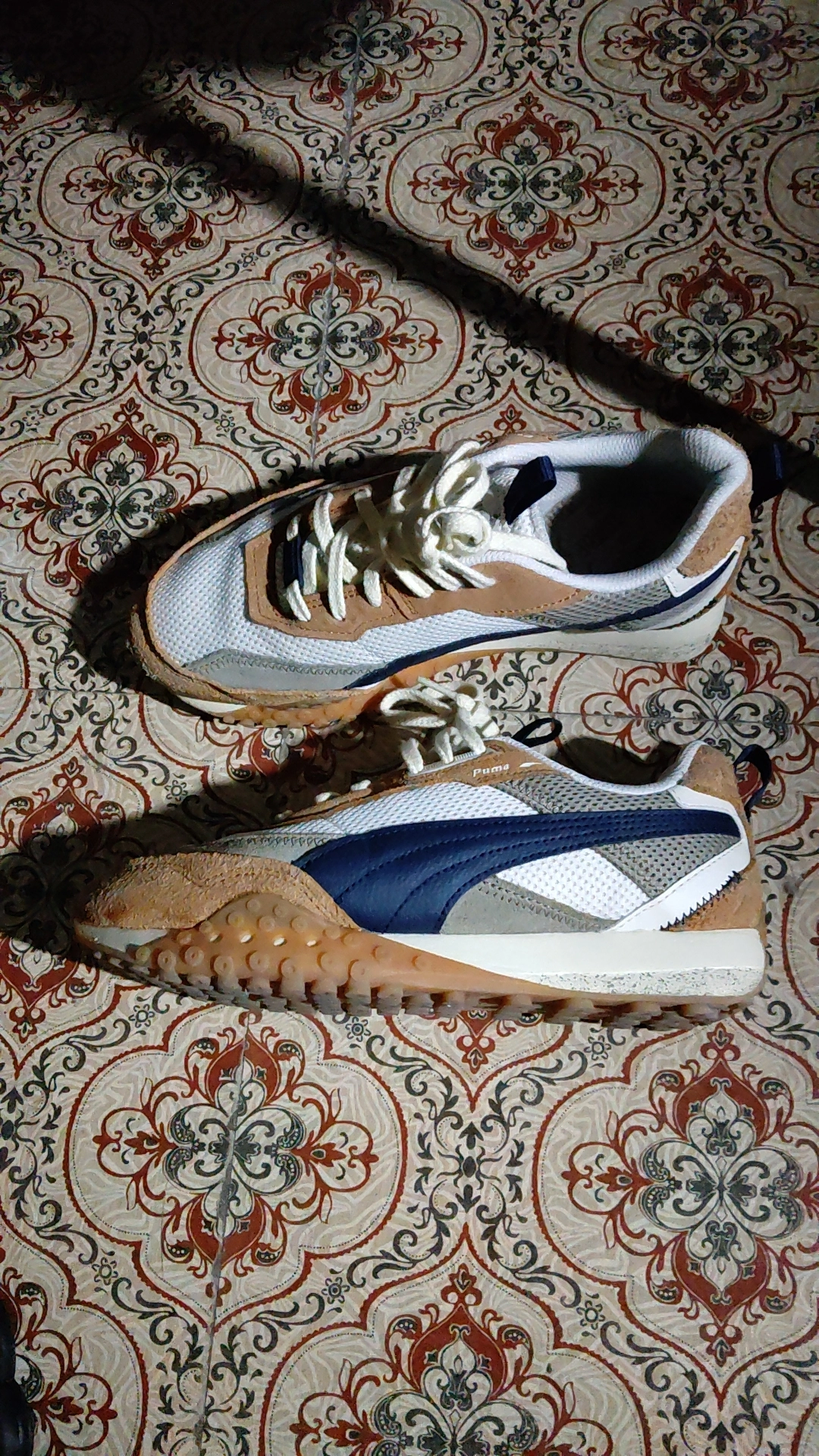 custom review-PUMA Blktop Rider Устойчивый к истиранию Низкий Топ Casual Унисекс Бежевый Коричневый