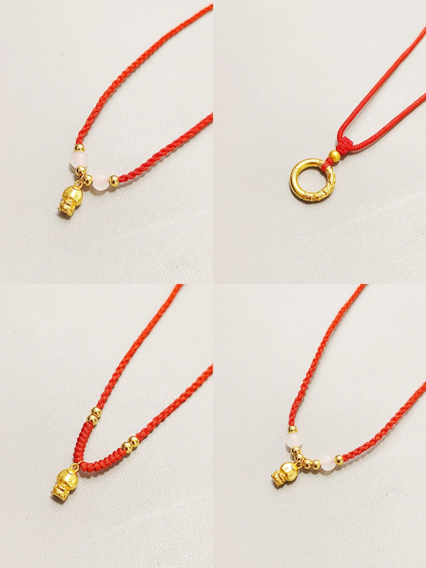 哈哈  终于get到红绳项链的美啦