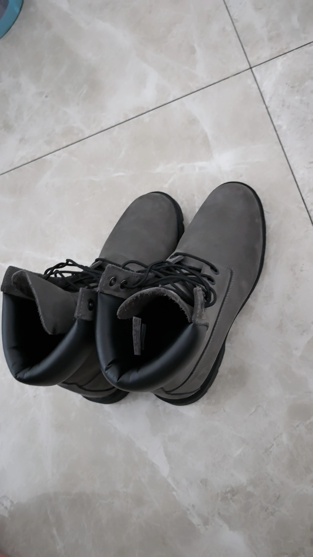 custom review-Timberland Высокий Топ Уличная Обувь Мужская Серый Широкая Подошва