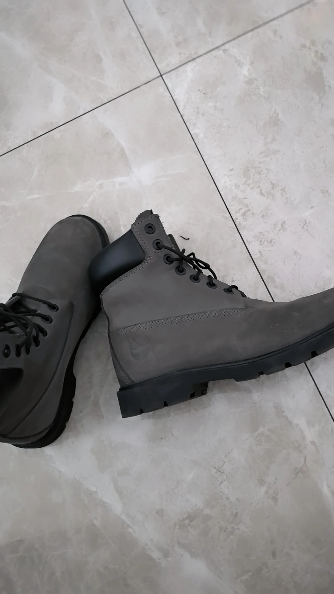 custom review-Timberland Высокий Топ Уличная Обувь Мужская Серый Широкая Подошва