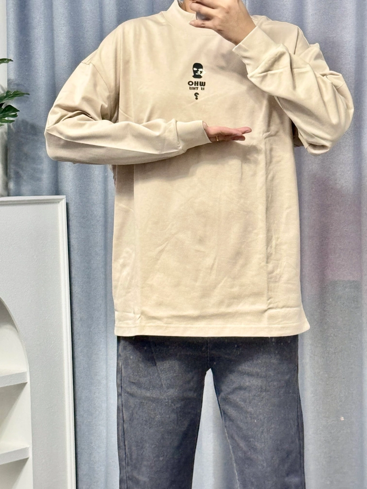 卡其色卫衣谁穿谁好看啊!