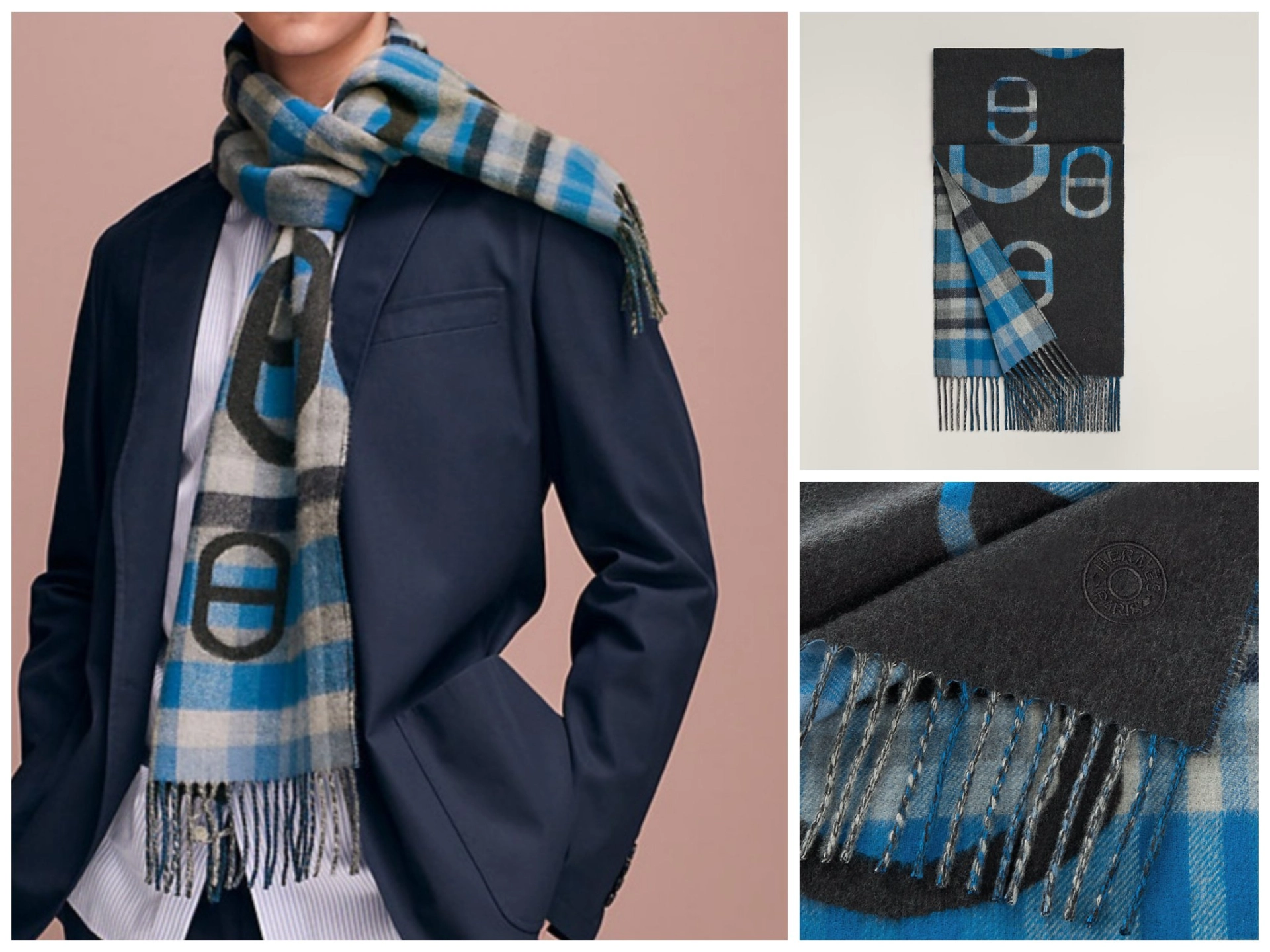 爱马仕男士围巾,冬季最好的礼物