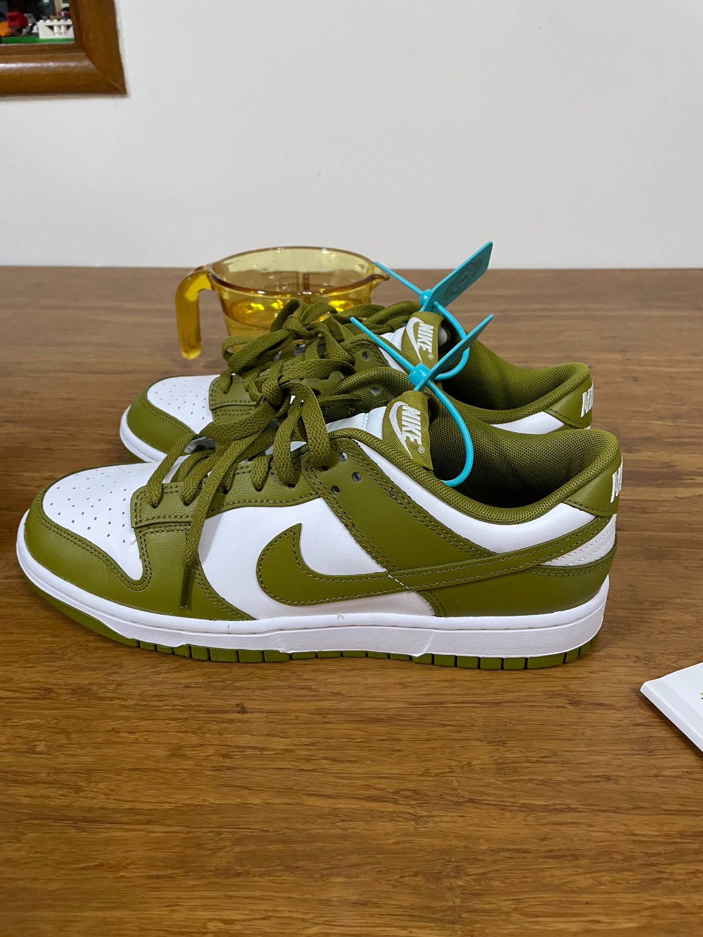 custom review-Nike Dunk 'Тихоокеанский Лесной мшистый' Slip-resistant Abrasion-resistant Low Top Скейтборд Кроссовки Мужские Зеленый Белый