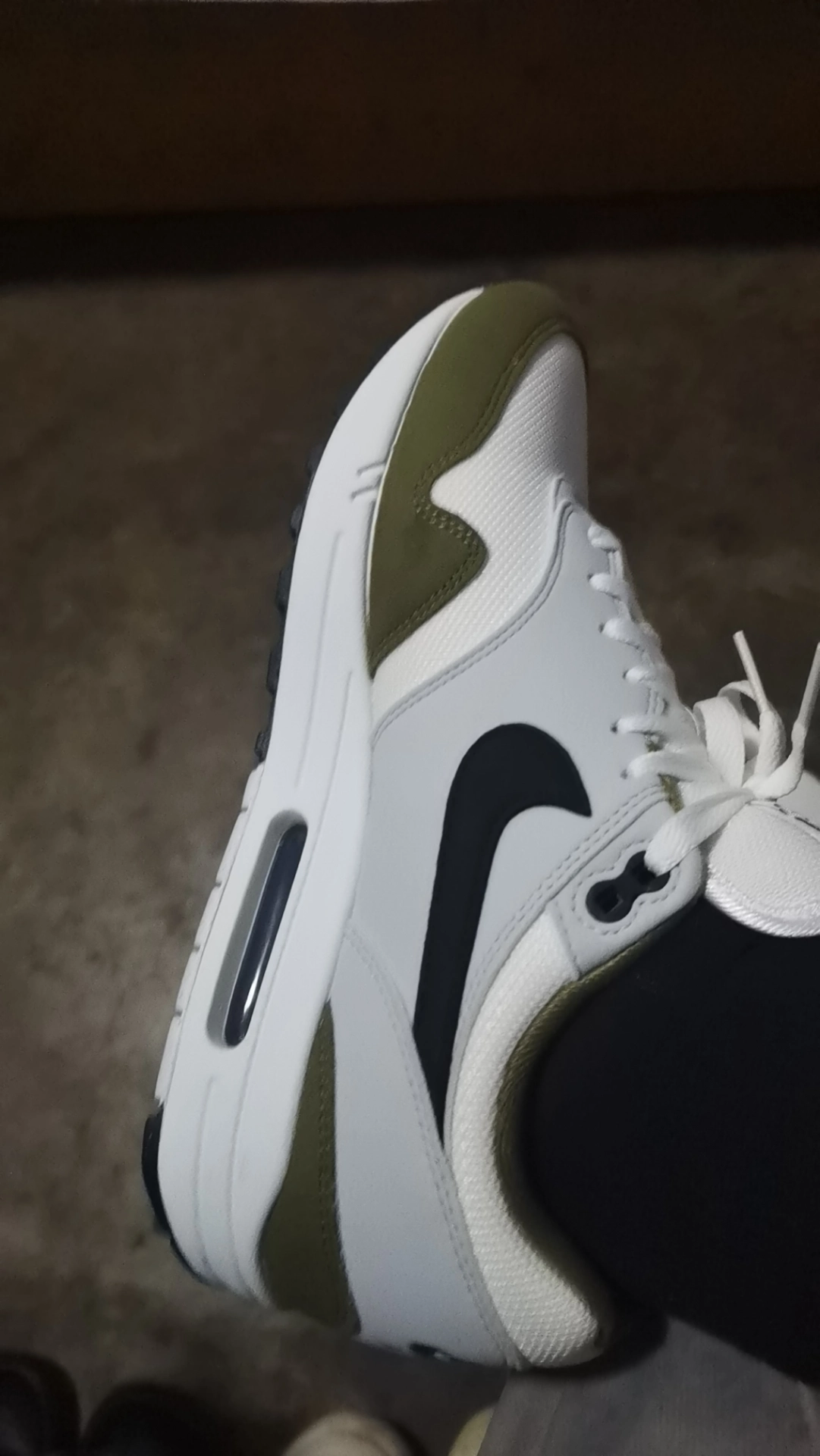 custom review-Nike Air Max 1 Средний Оливковый Низкий Топ Повседневный Мужской Серый Зеленый