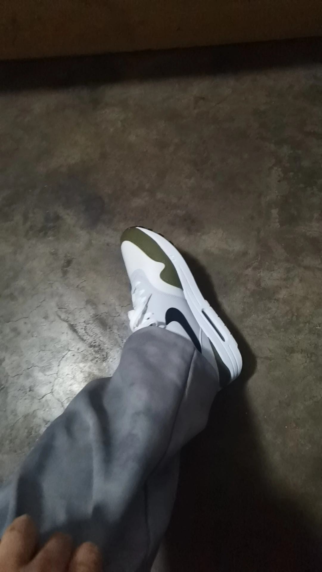 custom review-Nike Air Max 1 Средний Оливковый Низкий Топ Повседневный Мужской Серый Зеленый