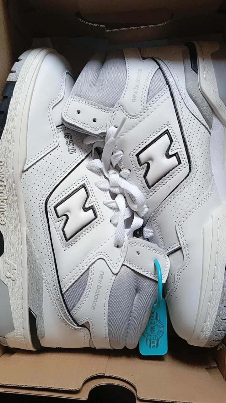 custom review-New Balance NB 650 Series MID Топ Винтажные Баскетбольные Кроссовки Унисекс Белый Серый