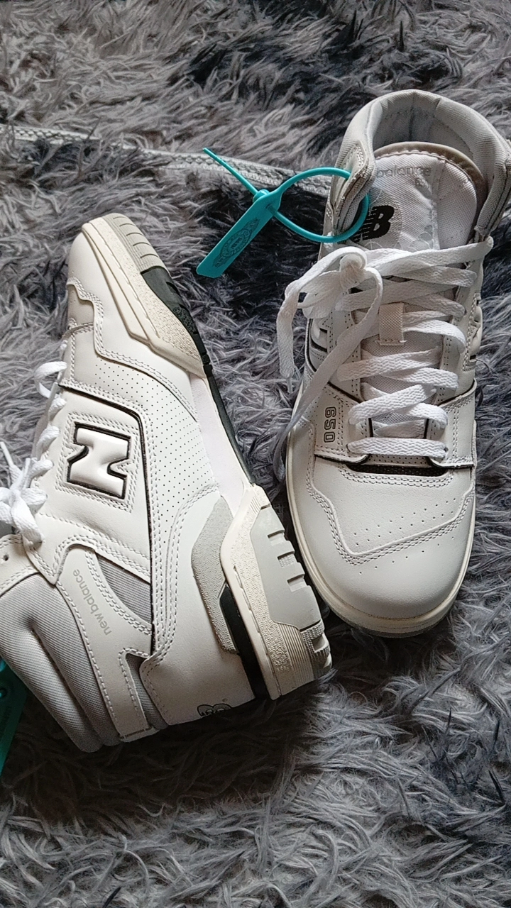 custom review-New Balance NB 650 Series MID Топ Винтажные Баскетбольные Кроссовки Унисекс Белый Серый