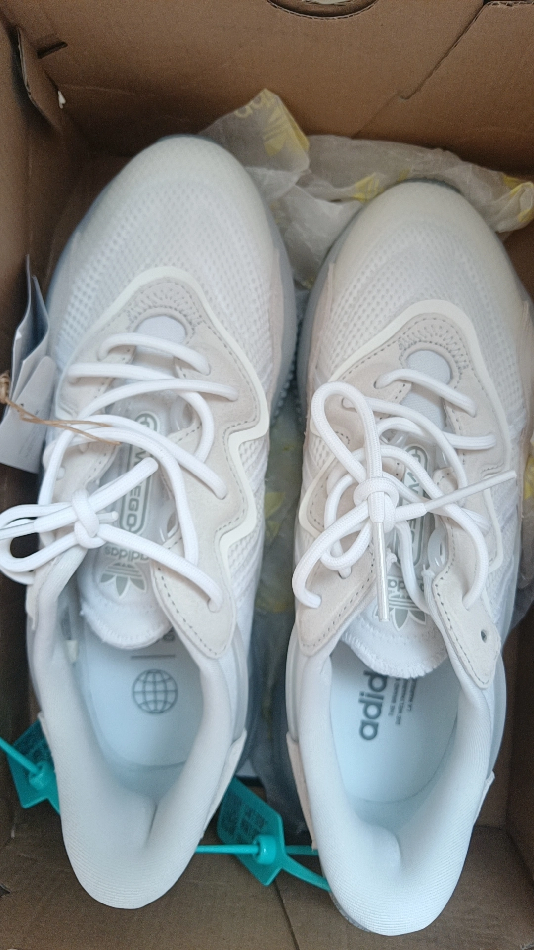 custom review-Adidas Originals Ozweego Slip-resistant Low Top Повседневная обувь Унисекс Серый Белый