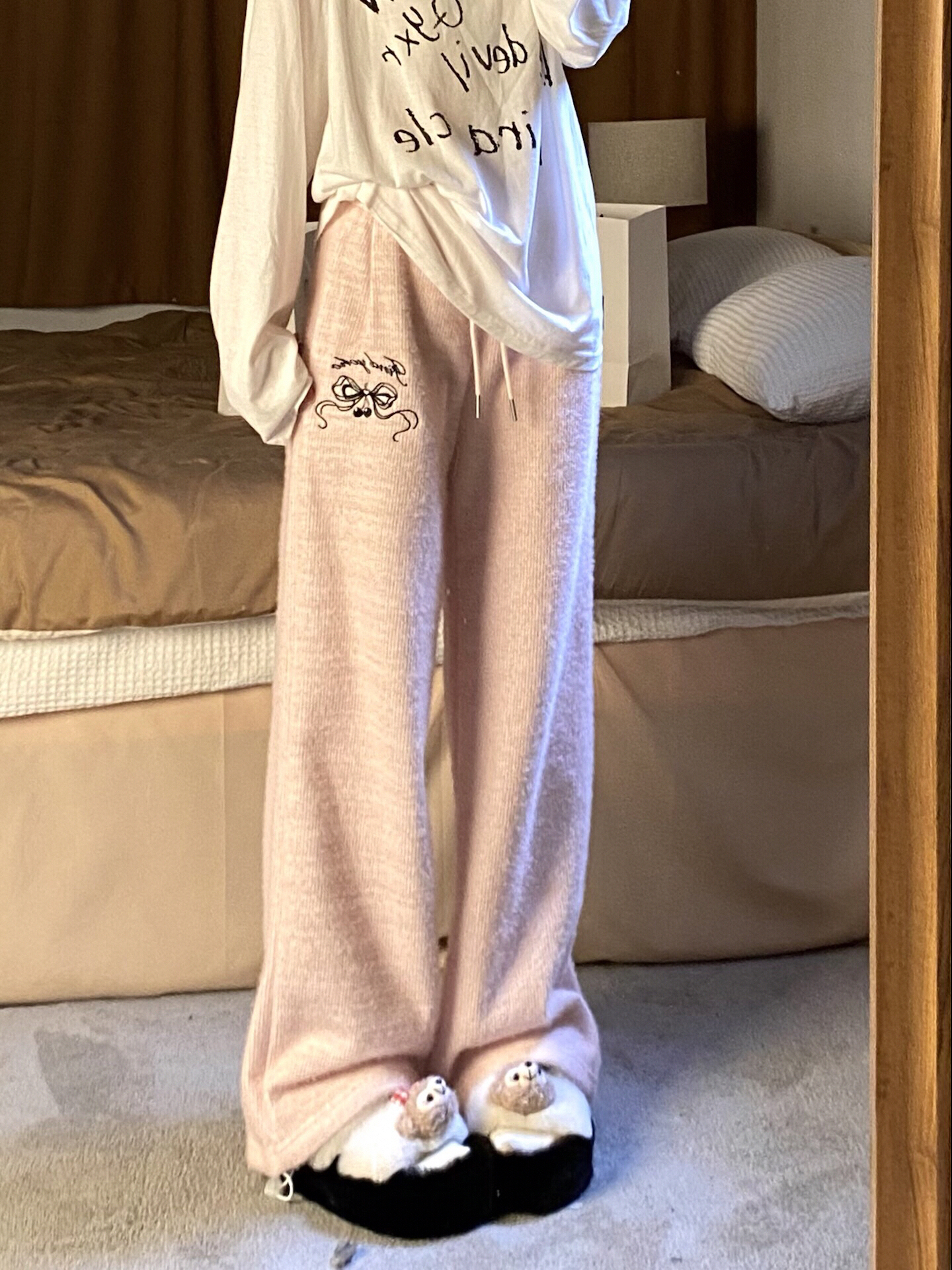 在冬天我可以穿到包浆的一条裤子