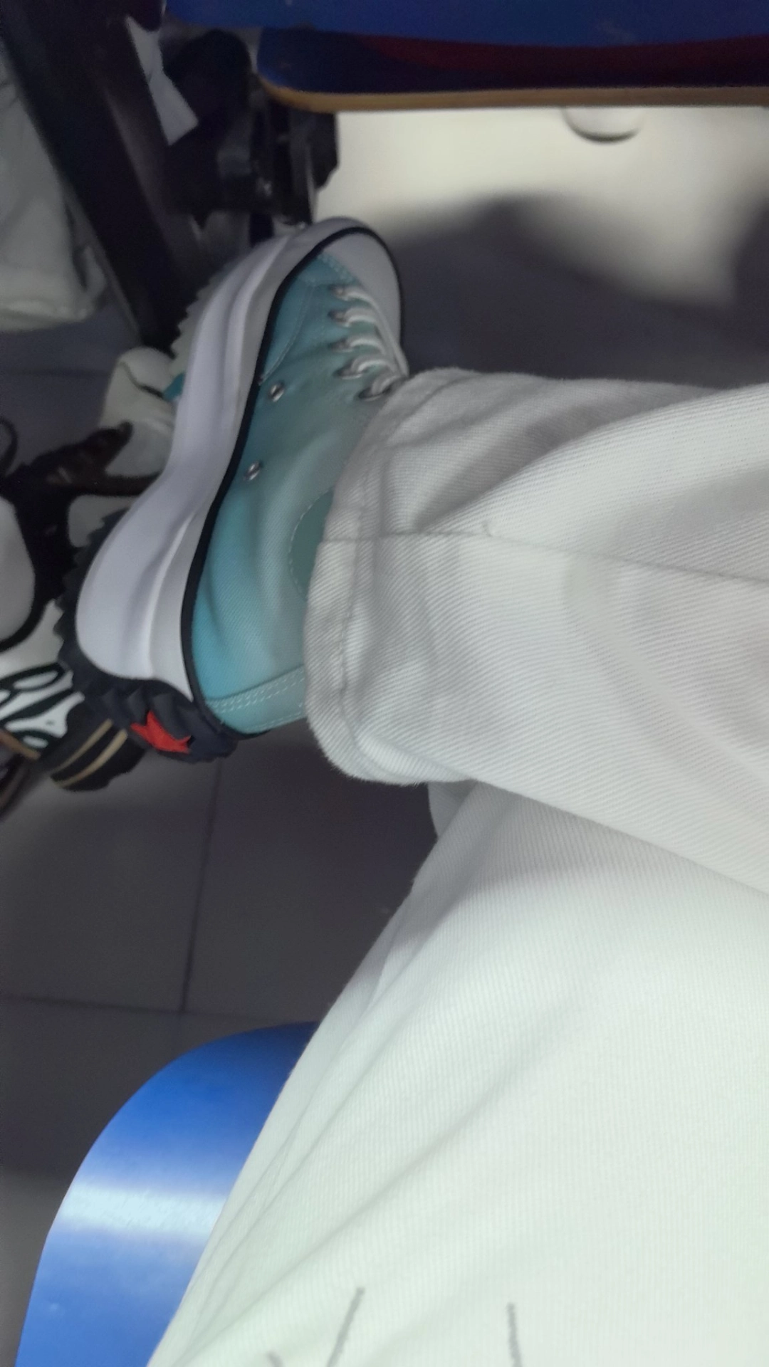 custom review-Converse Run Star Hike Новый год Вода Tiger Collection Высокий топ Кеды Унисекс Белый Синий