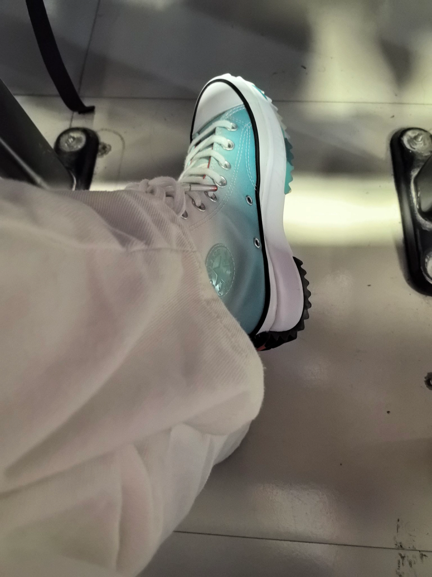 custom review-Converse Run Star Hike Новый год Вода Tiger Collection Высокий топ Кеды Унисекс Белый Синий