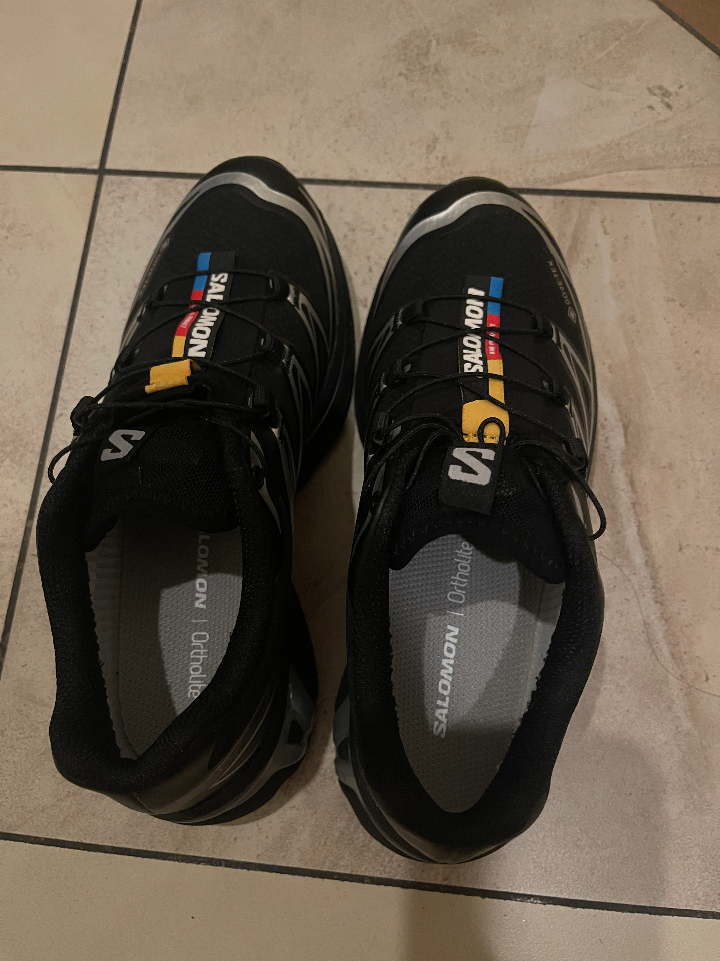custom review-SALOMON XT 6 Slip Resistant Abrasion Resistant Водонепроницаемый Низкий Топ Уличная Обувь Унисекс Черный Серебристый