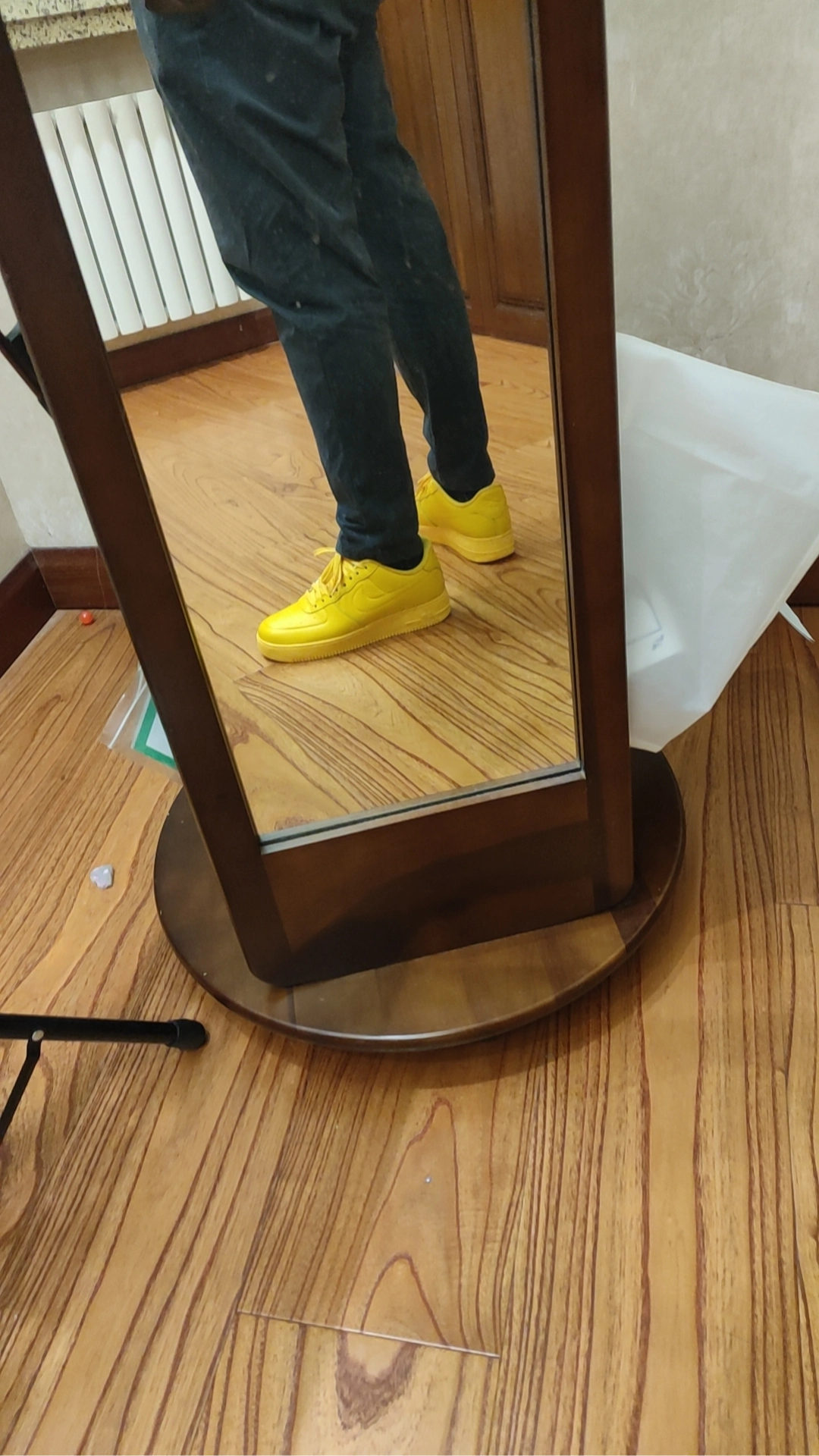 custom review-Nike Air Force 1 Low Топ Скейтборд Кроссовки Мужские Желтые