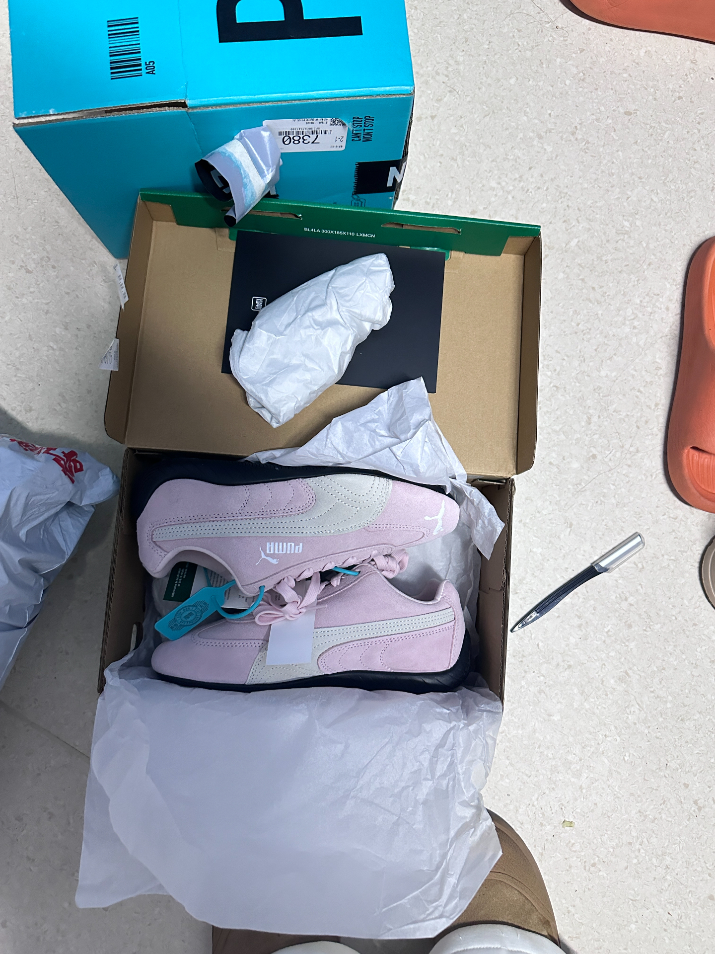 custom review-PUMA Speedcat Collection Низкий Топ Повседневная Обувь Унисекс Мousse Розовый