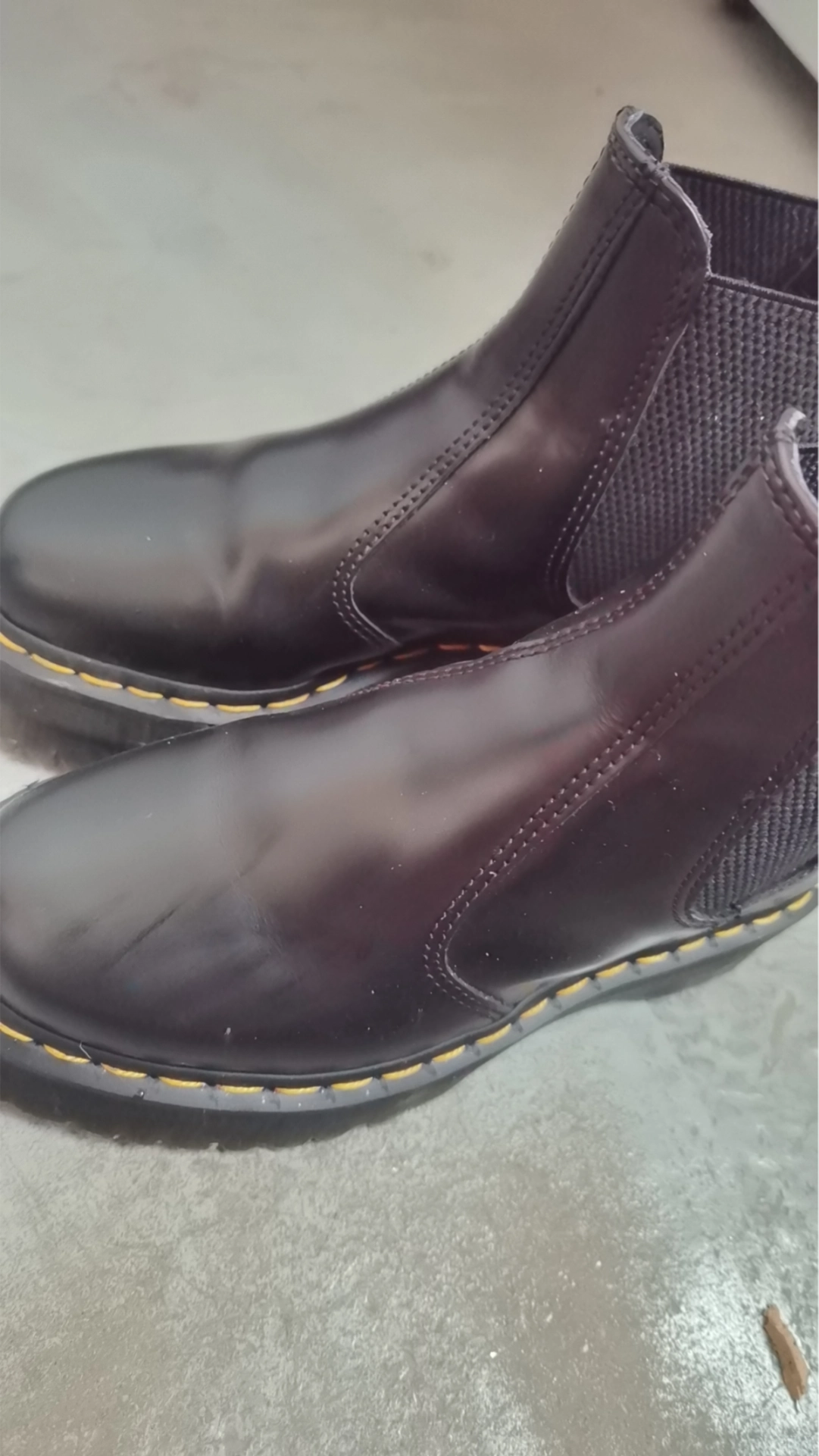 custom review-Dr.Martens Quad Кожа Платформа Челси Кожа Короткий Мартин Ботинок Унисекс Черный