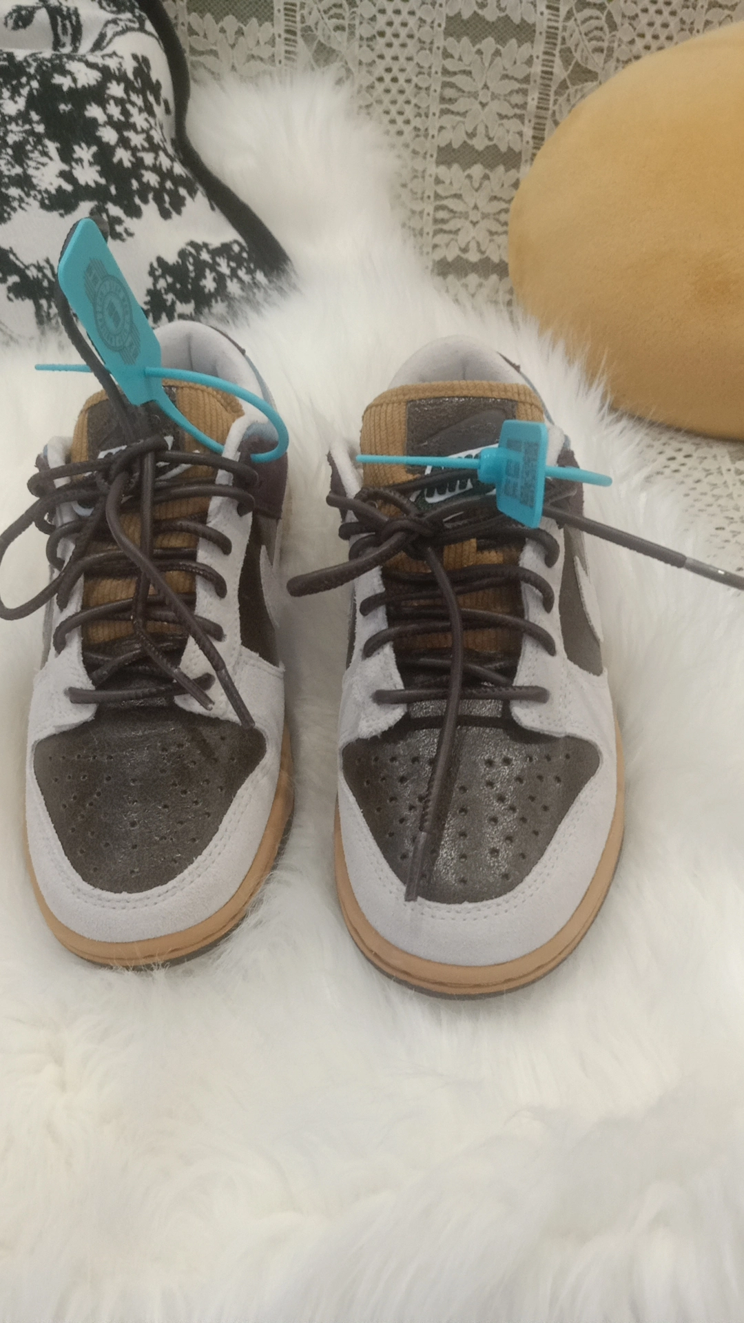 custom review-Nike Dunk Low 'Love Peace' противоскользящие устойчивые к истиранию низкий топ кроссовки для скейтбординга женские коричневый