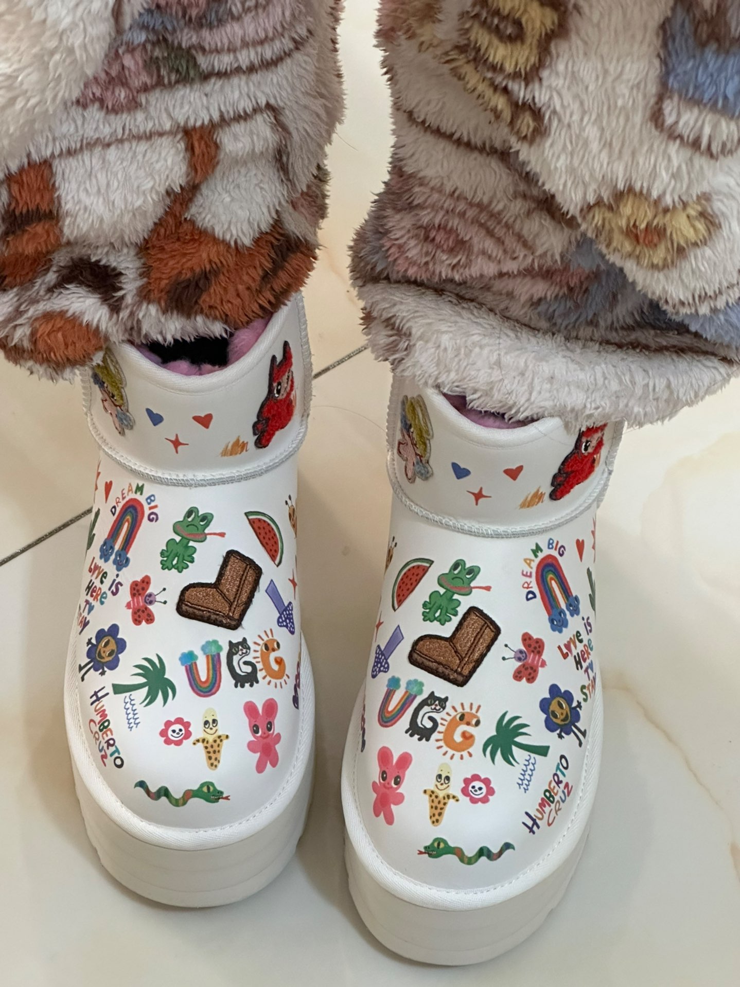custom review-UGG Короткие Снежные Ботинки Женские Белые
