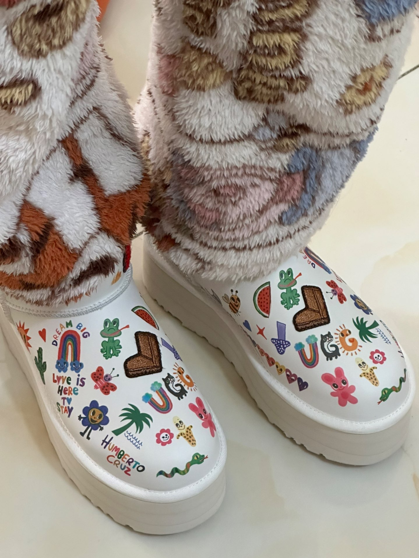 custom review-UGG Короткие Снежные Ботинки Женские Белые