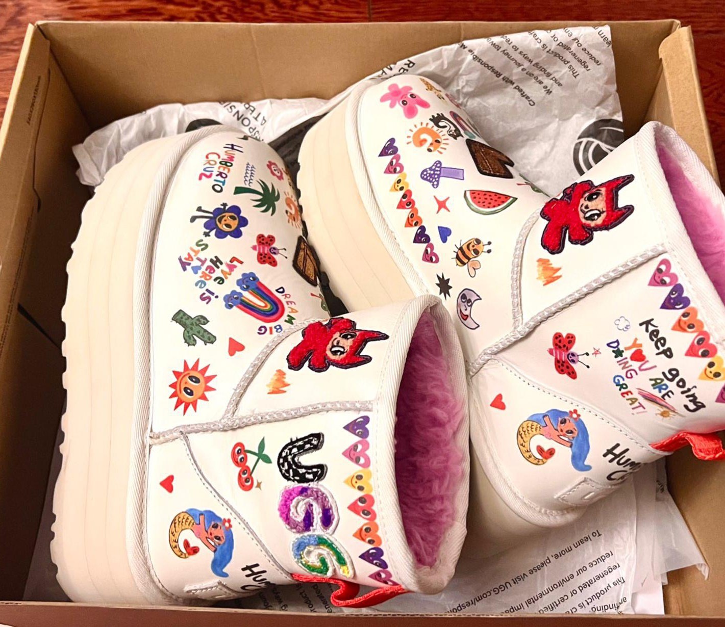 custom review-UGG Короткие Снежные Ботинки Женские Белые