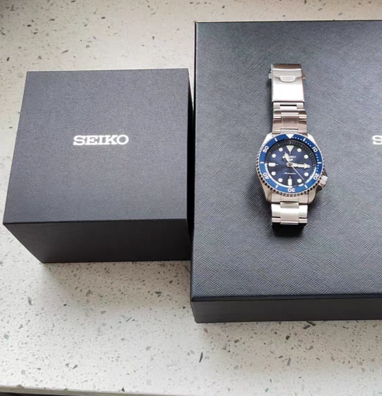 custom review-SEIKO Classic Cans SEIKO5 Collection Автоматический Механический Механизм Нержавеющая Сталь Ремешок Часы Мужские Часы Синий Циферблат