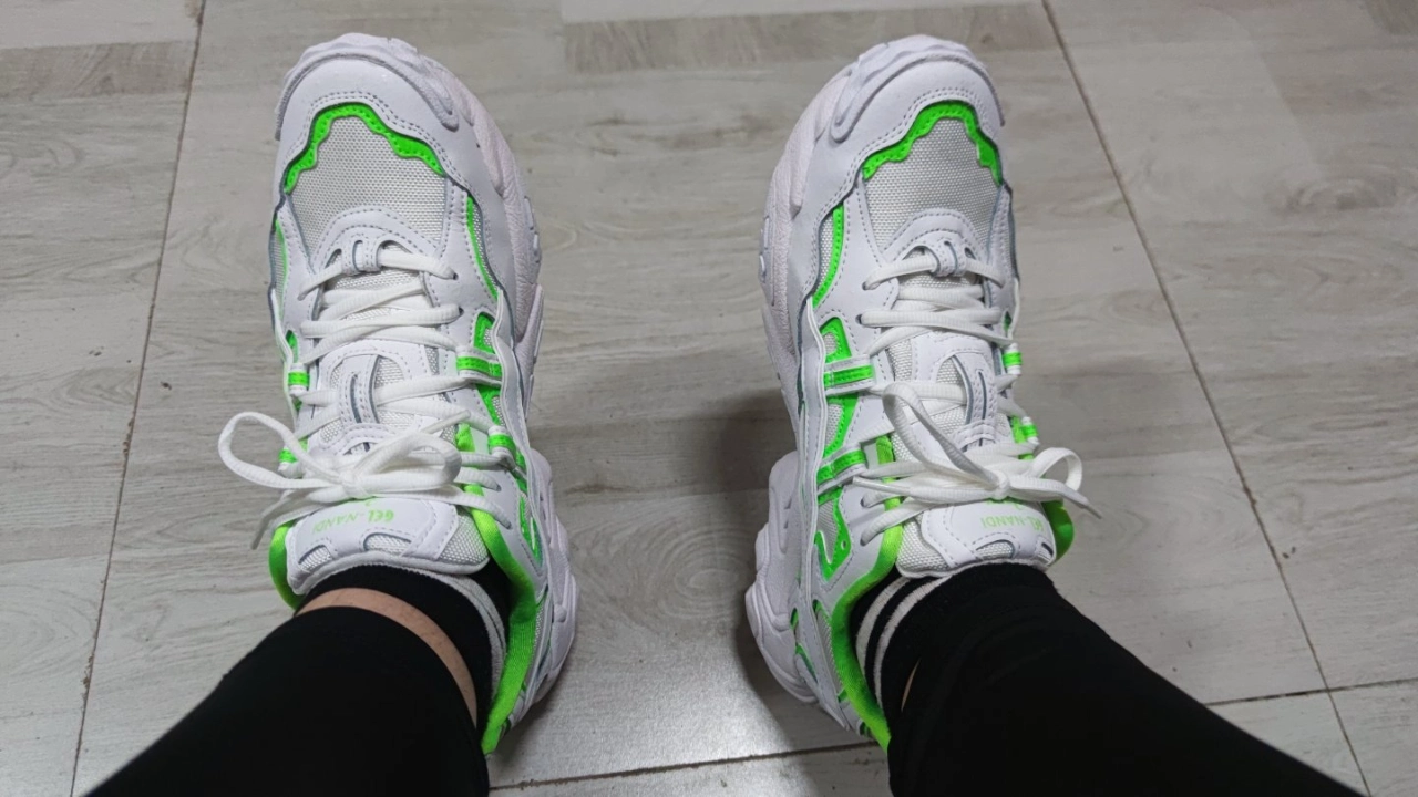 custom review-Asics Gel Nandi1 Low Top Повседневная обувь Унисекс Белый Зеленый