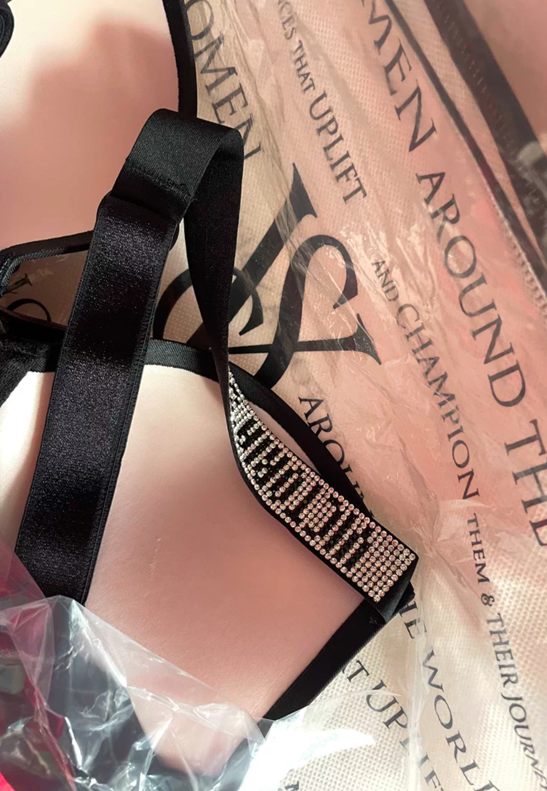 custom review-Бюстгальтер Victoria's Secret коробка женский черный