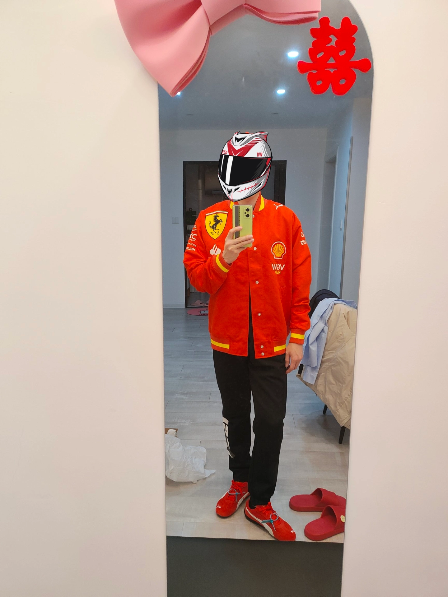 custom review-PUMA SS24 Куртка Мужская Красная Желтая