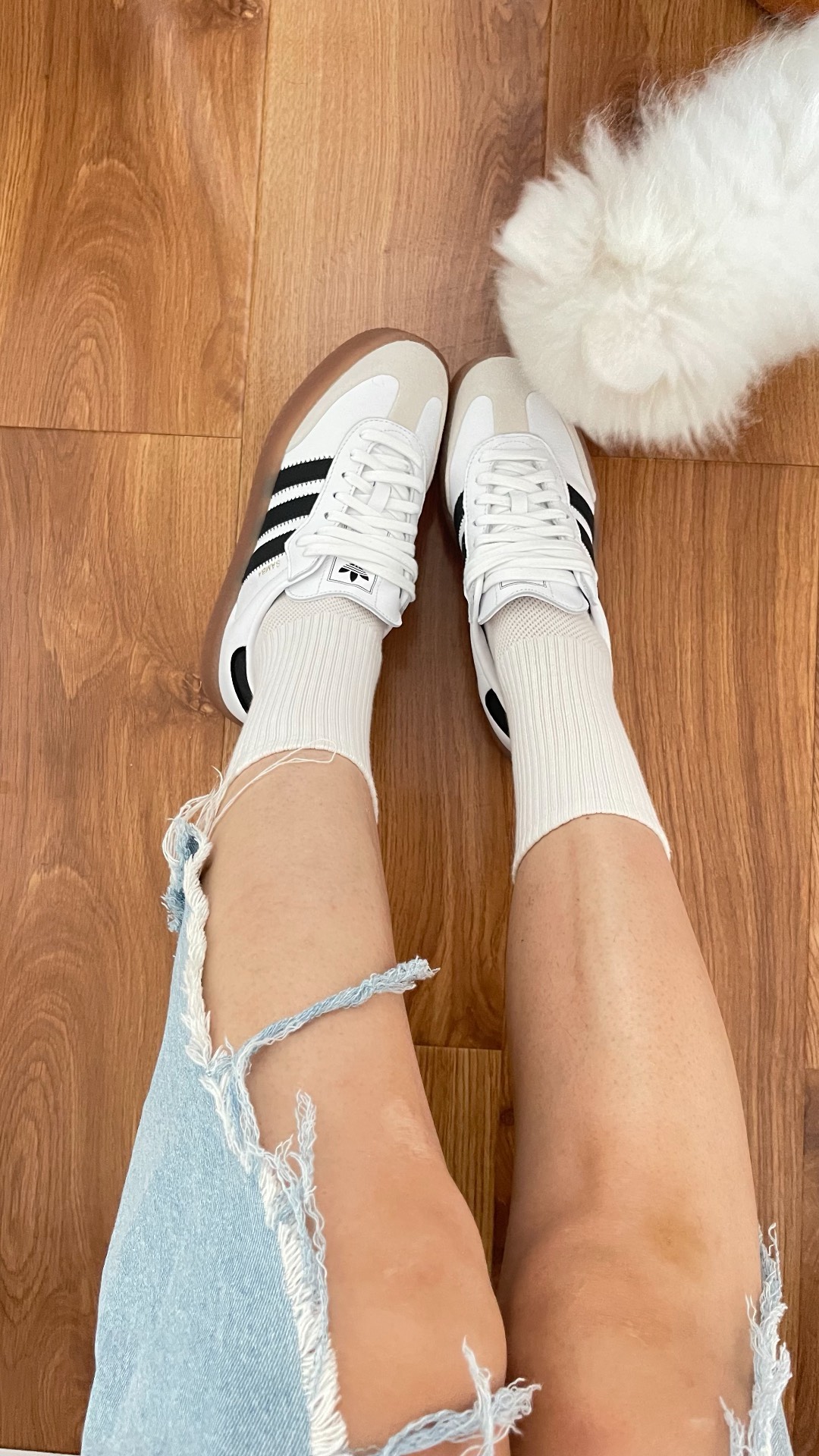 custom review-Adidas Originals SAMBAE Low Топ Скейтборд Кроссовки Женские Белые Черные