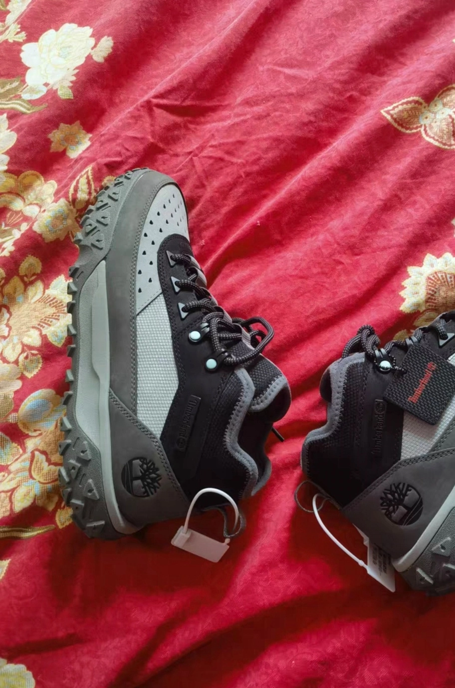 custom review-Timberland Greenstride Motion Slip-Resistant Abrasion-Resistant MID Топ Уличная Обувь Мужская Серый