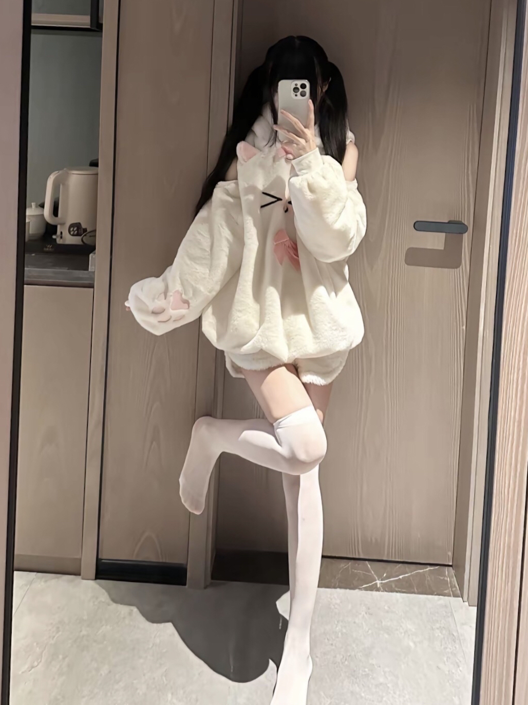 你滴jk女孩上线啦,今日份丝袜穿搭分享