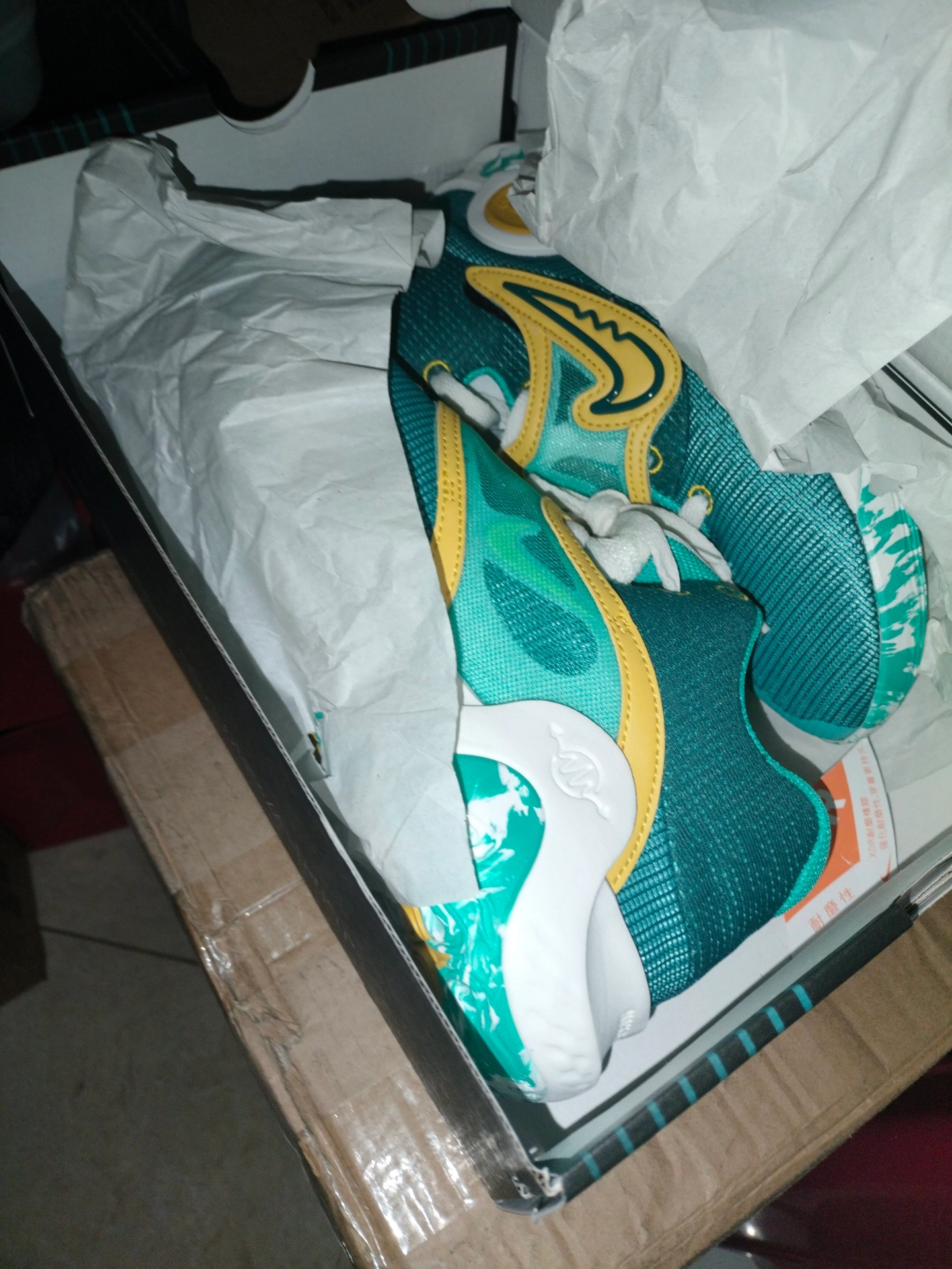 custom review-Nike KD Trey 5 X Цвет KD EP Амортизация Износостойкий MID Топ Баскетбольные кроссовки Мужской Зеленый