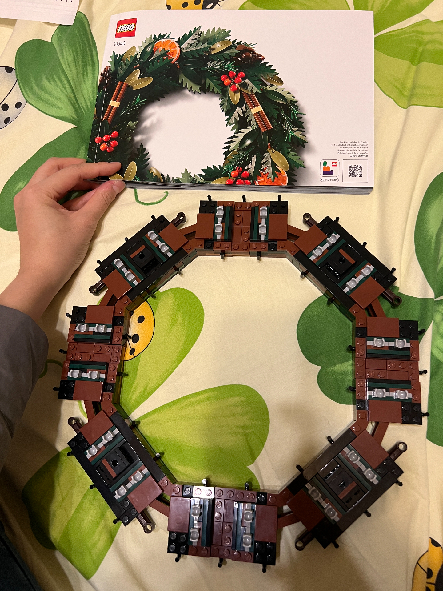 custom review-Лего Рождество Венок Конструкторы 1194 шт. 10340
