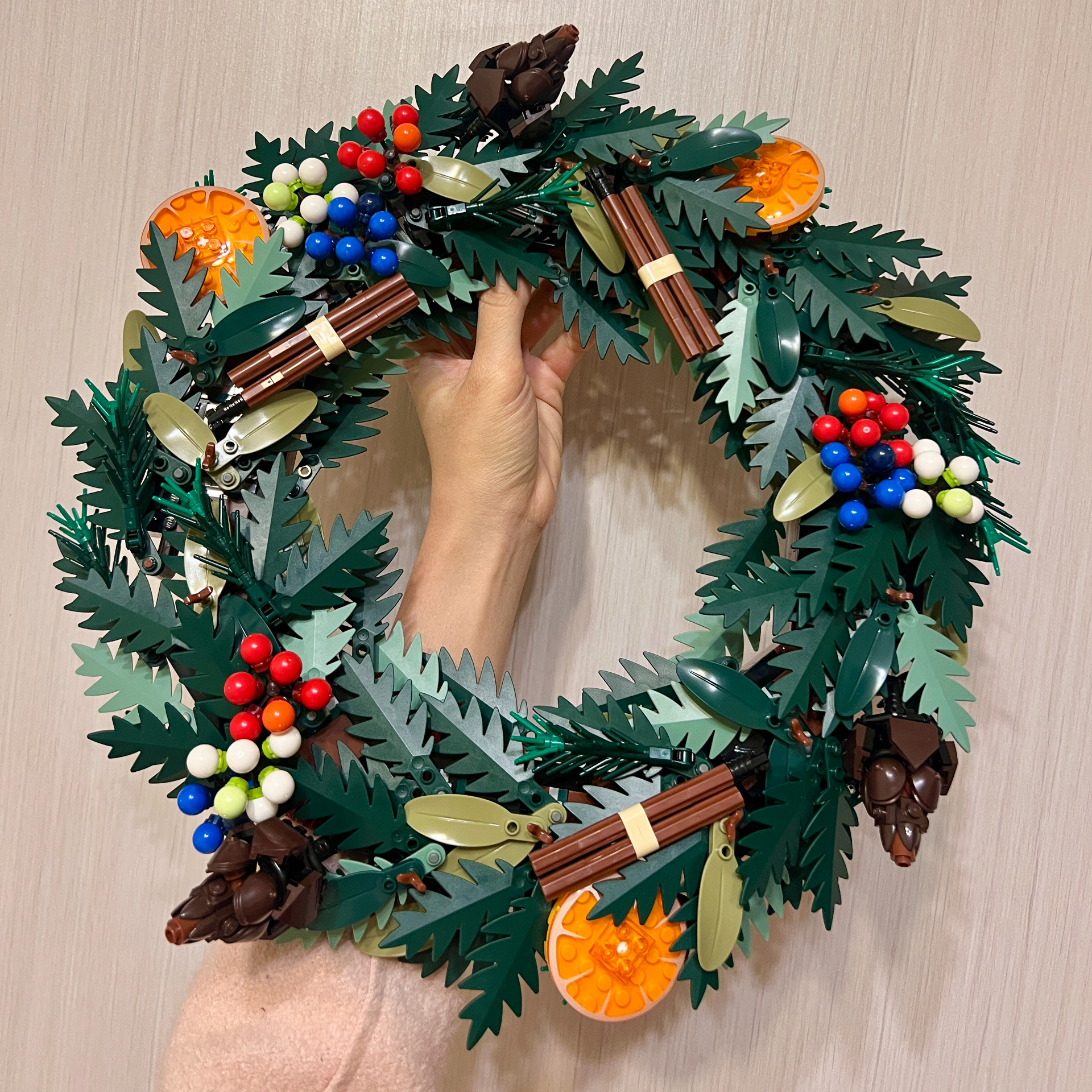 custom review-Лего Рождество Венок Конструкторы 1194 шт. 10340