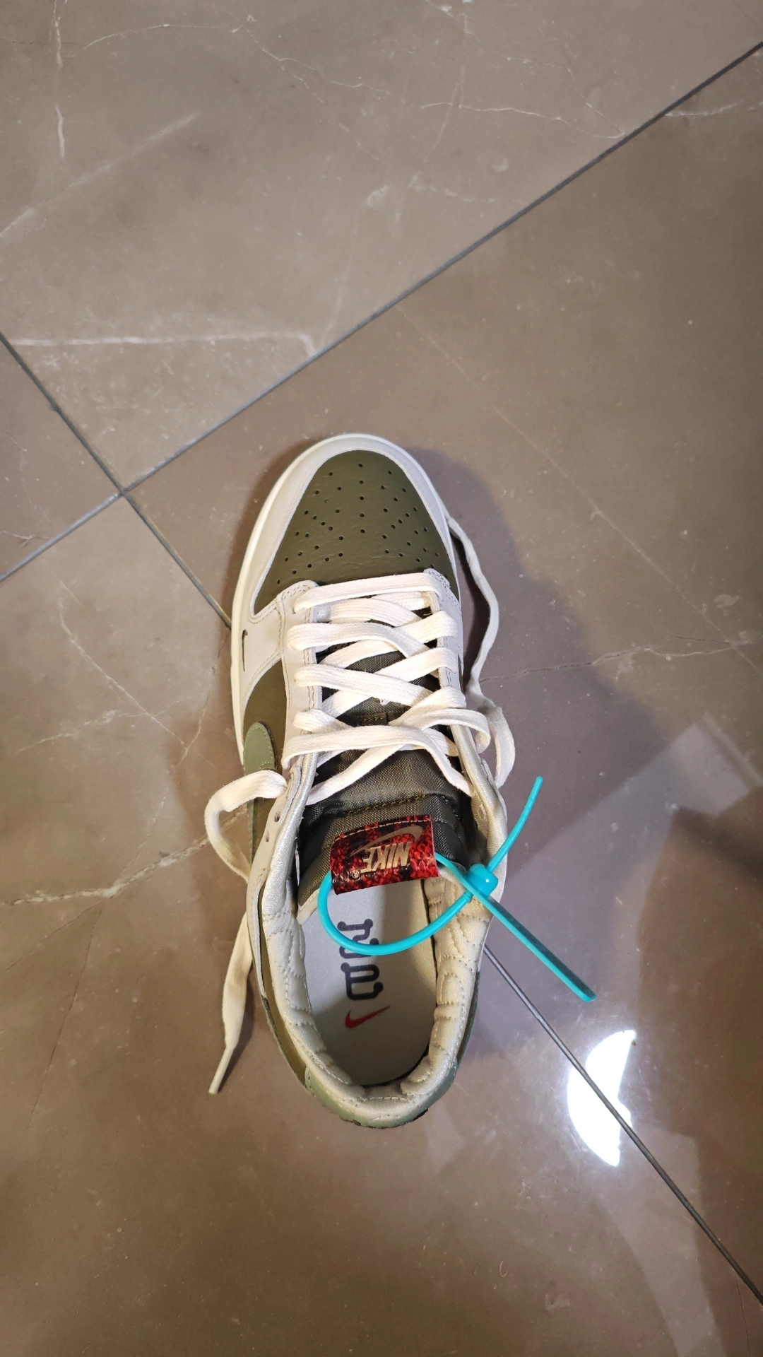 custom review-Nike Dunk Slip-on Устойчивый к истиранию Низкий Топ Скейтбординг Кроссовки Унисекс Белый Зеленый