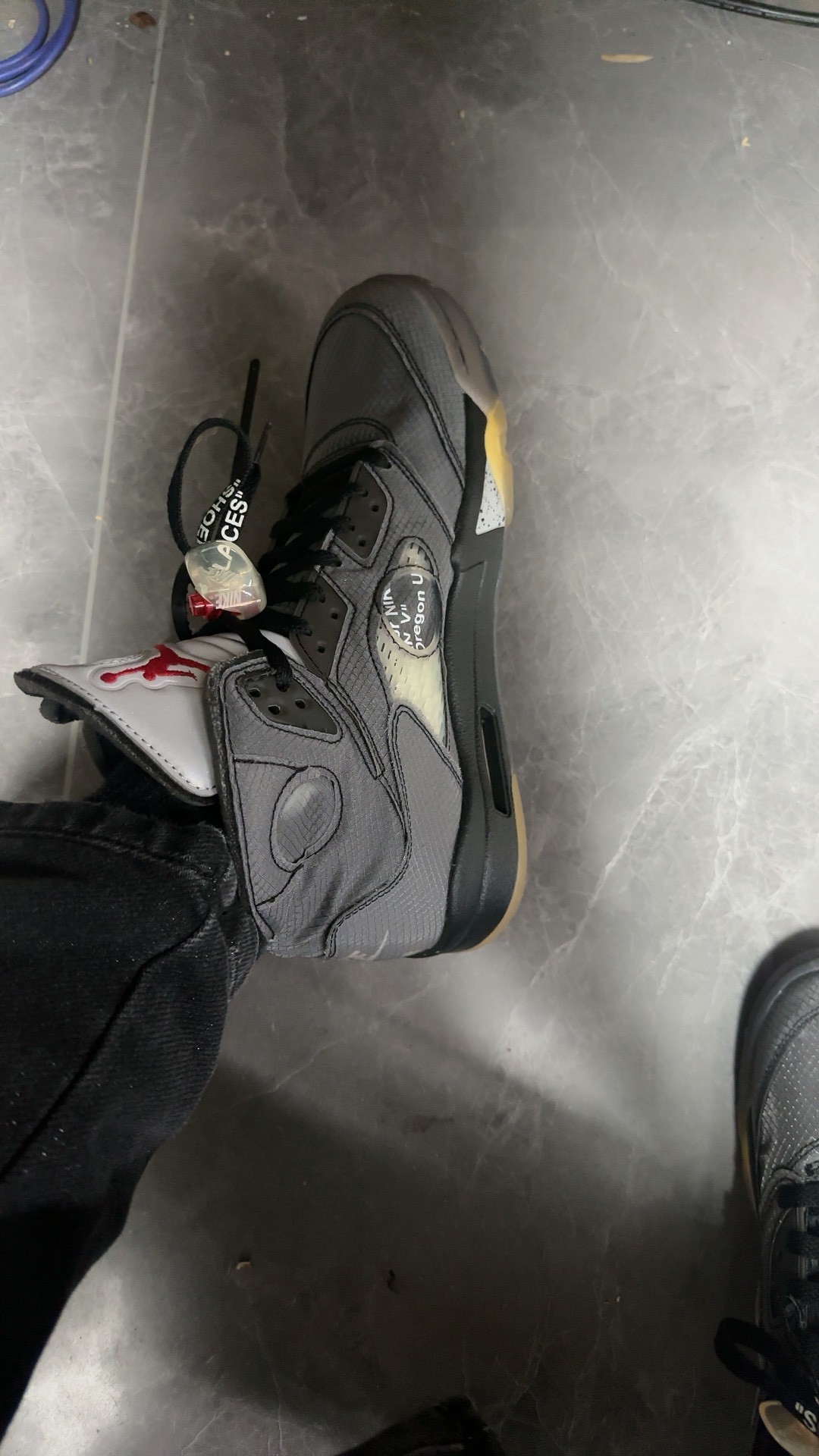 custom review-JORDAN 5 Retro Off White Muslin