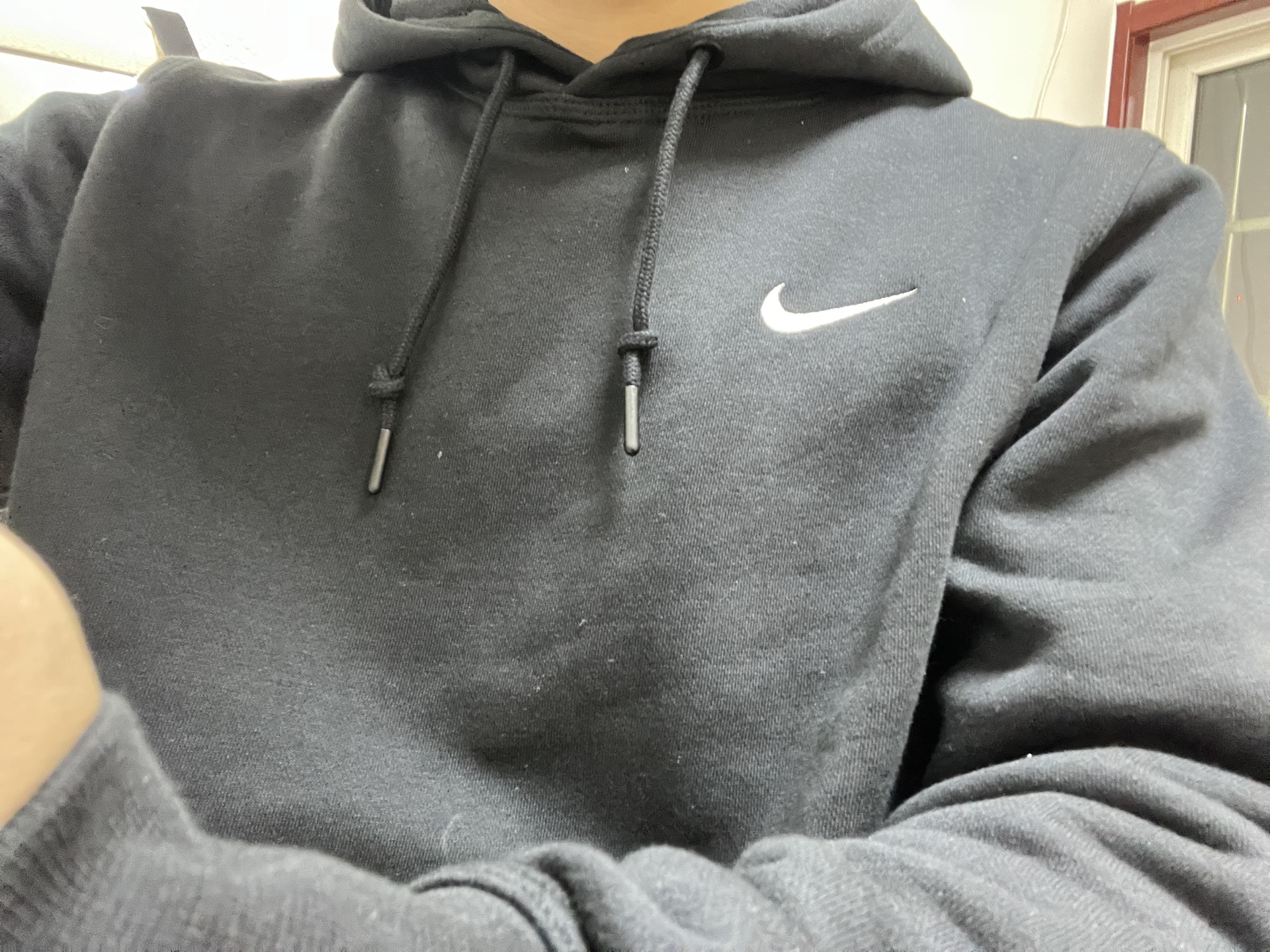custom review-Nike Club Свитшот Мужской Черный Белый