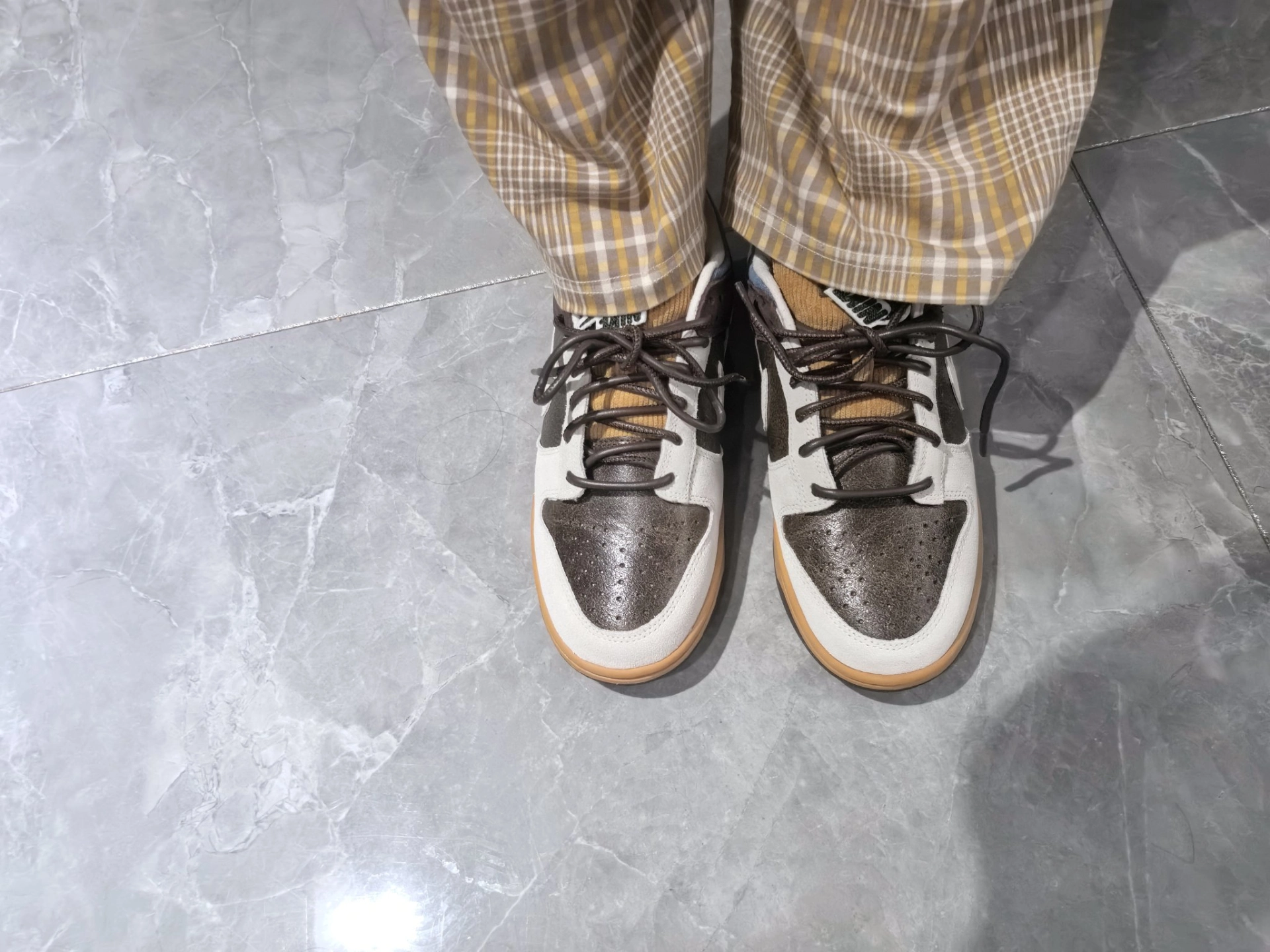 custom review-Nike Dunk Low 'Love Peace' противоскользящие устойчивые к истиранию низкий топ кроссовки для скейтбординга женские коричневый