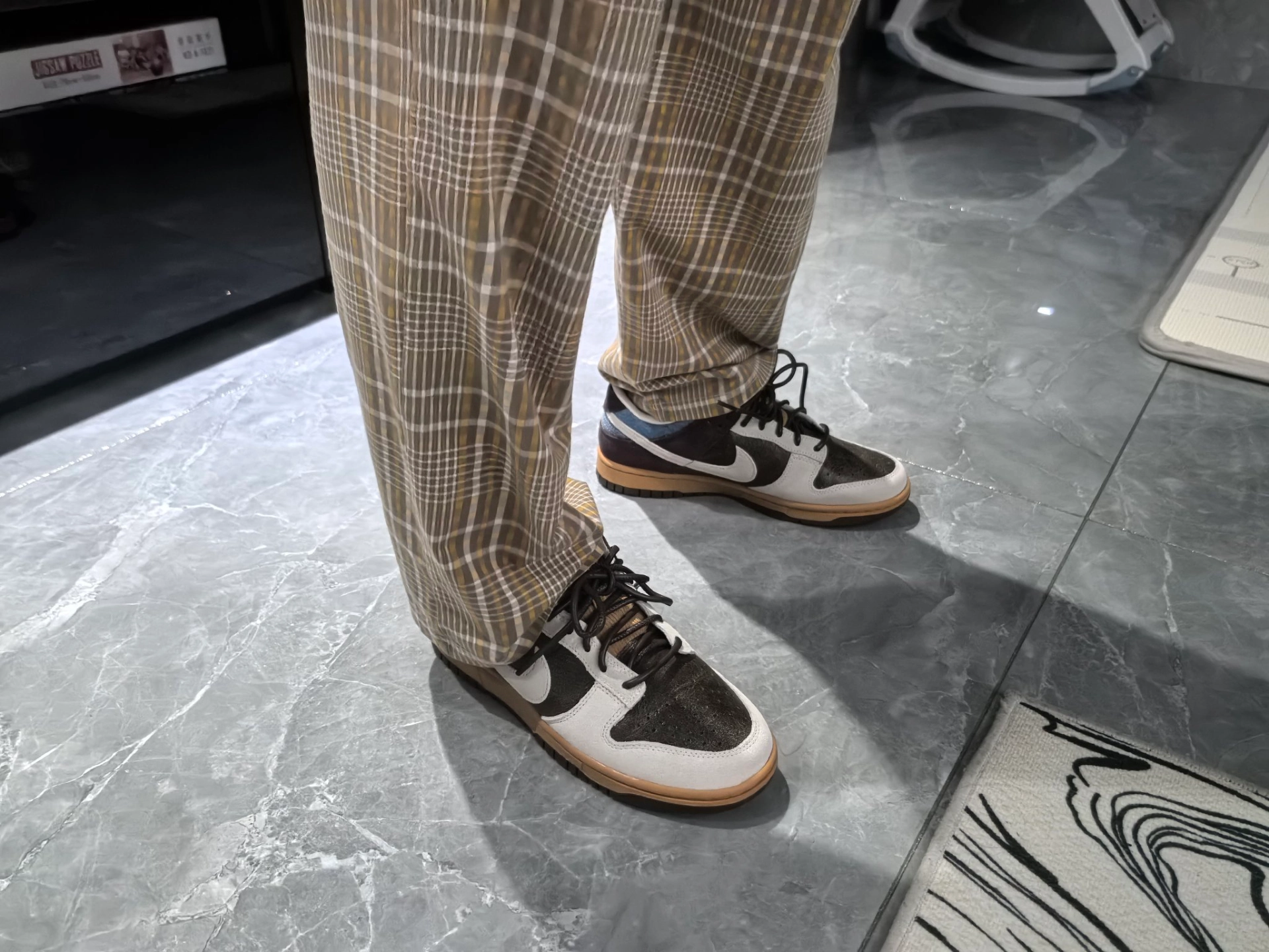 custom review-Nike Dunk Low 'Love Peace' противоскользящие устойчивые к истиранию низкий топ кроссовки для скейтбординга женские коричневый