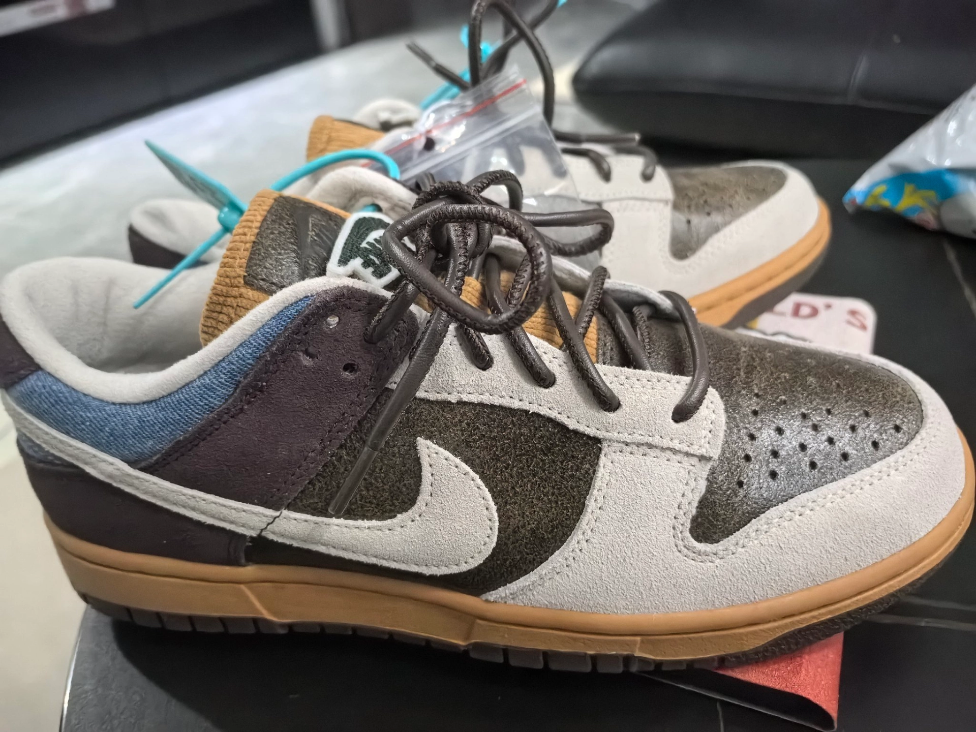 custom review-Nike Dunk Low 'Love Peace' противоскользящие устойчивые к истиранию низкий топ кроссовки для скейтбординга женские коричневый