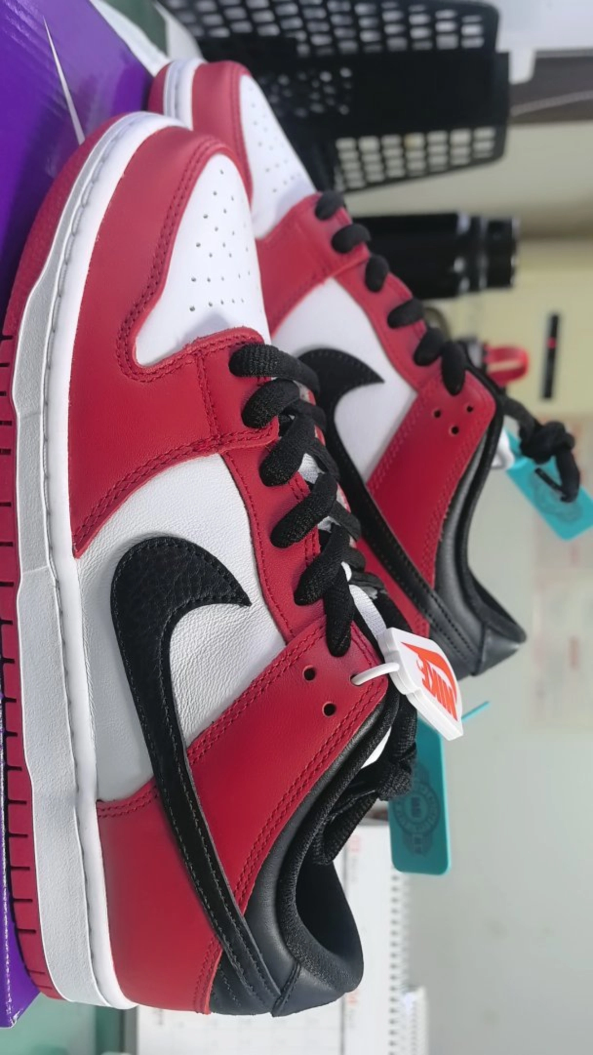 custom review-Nike Dunk SB Pro 'Чикаго' Low Скейтборд Кроссовки Unisex Черный Белый Красный