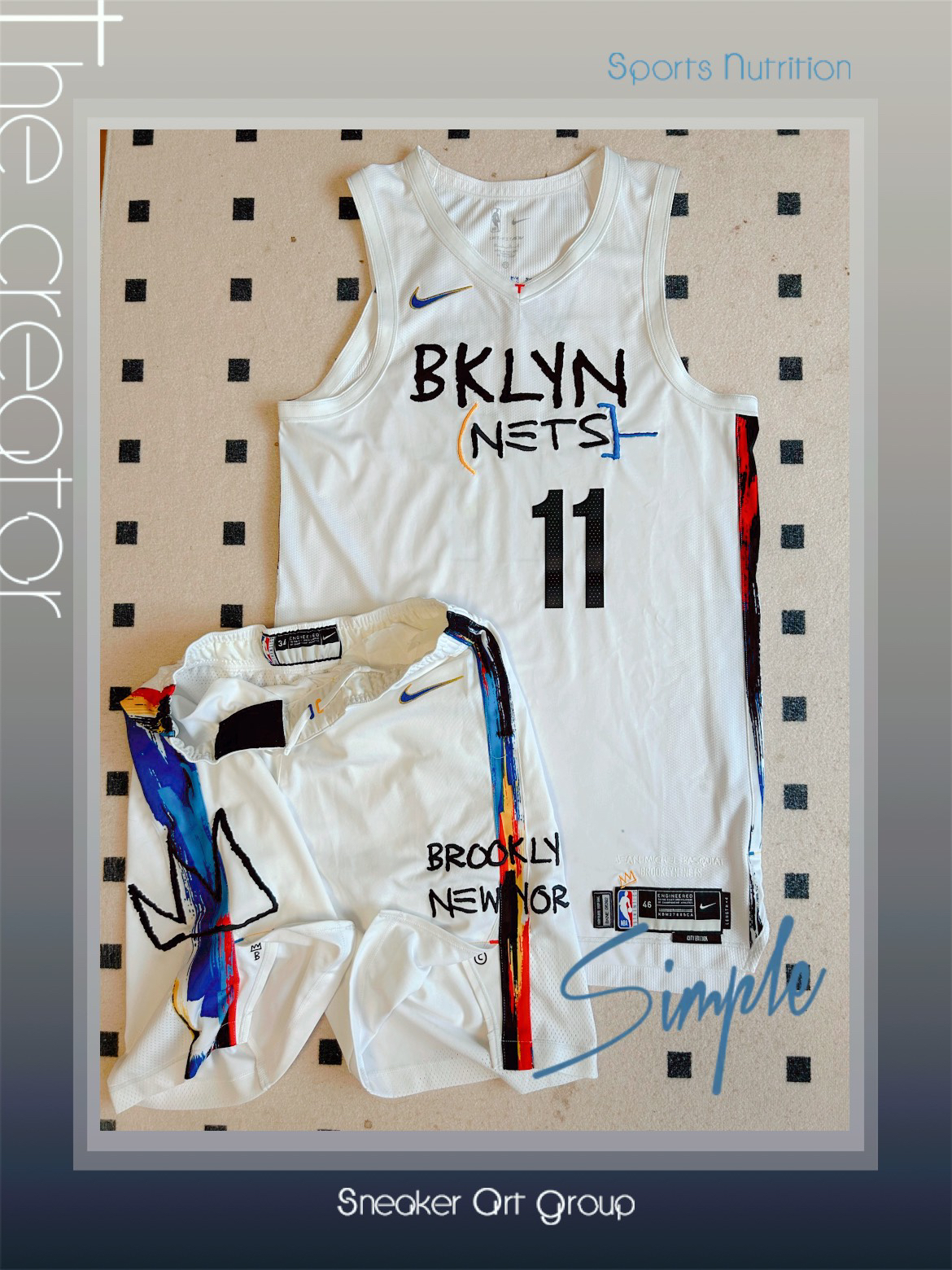 德鲁大叔篮网涂鸦球衣